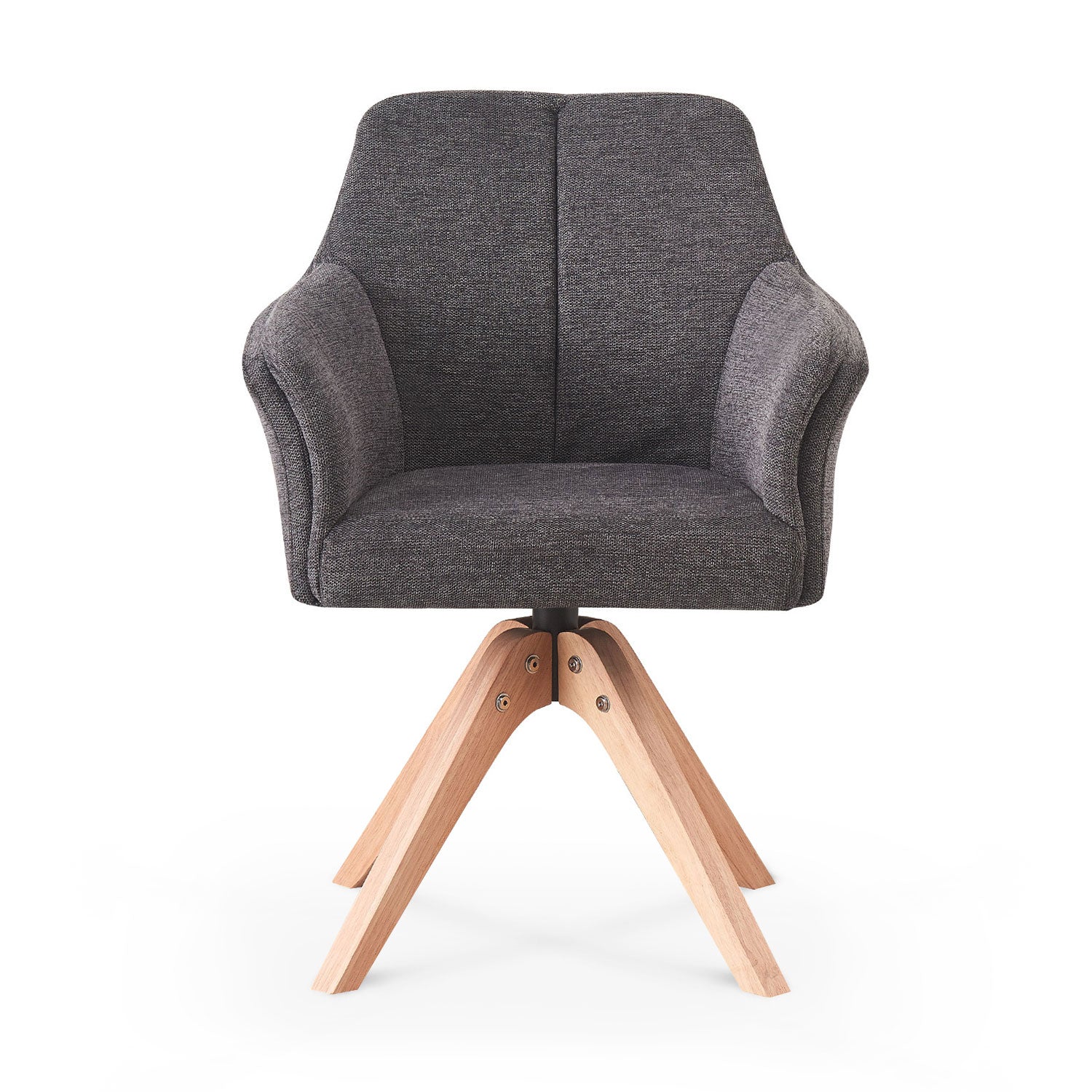 Esszimmerstuhl DAISY – Drehbarer Stuhl mit Armlehne & Holzgestell | B&D home