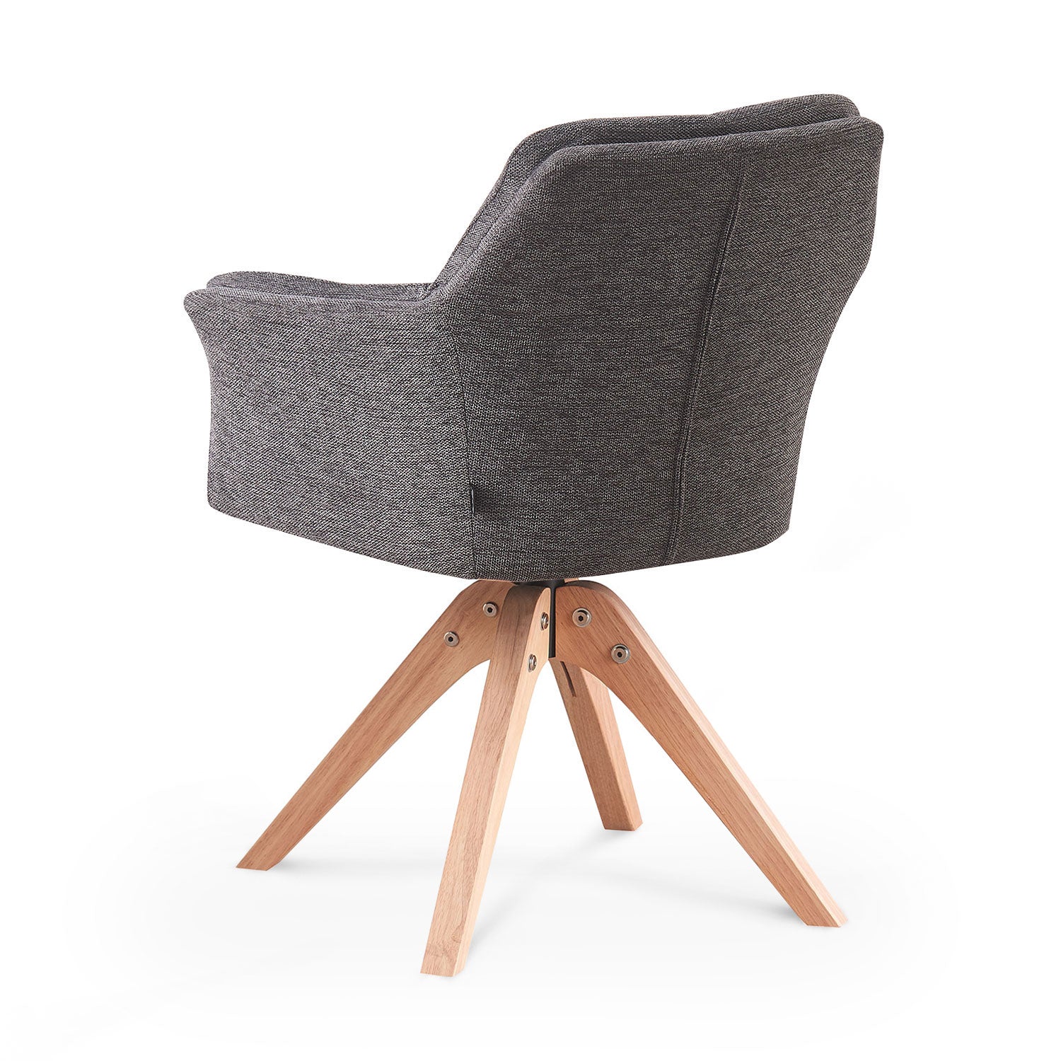 Esszimmerstuhl DAISY – Drehbarer Stuhl mit Armlehne & Holzgestell | B&D home