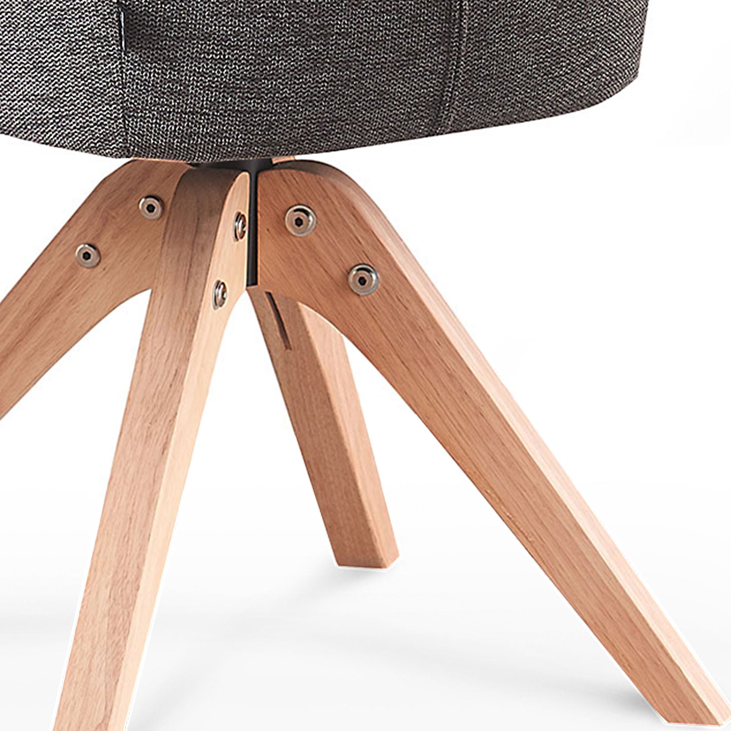 Esszimmerstuhl DAISY – Drehbarer Stuhl mit Armlehne & Holzgestell | B&D home