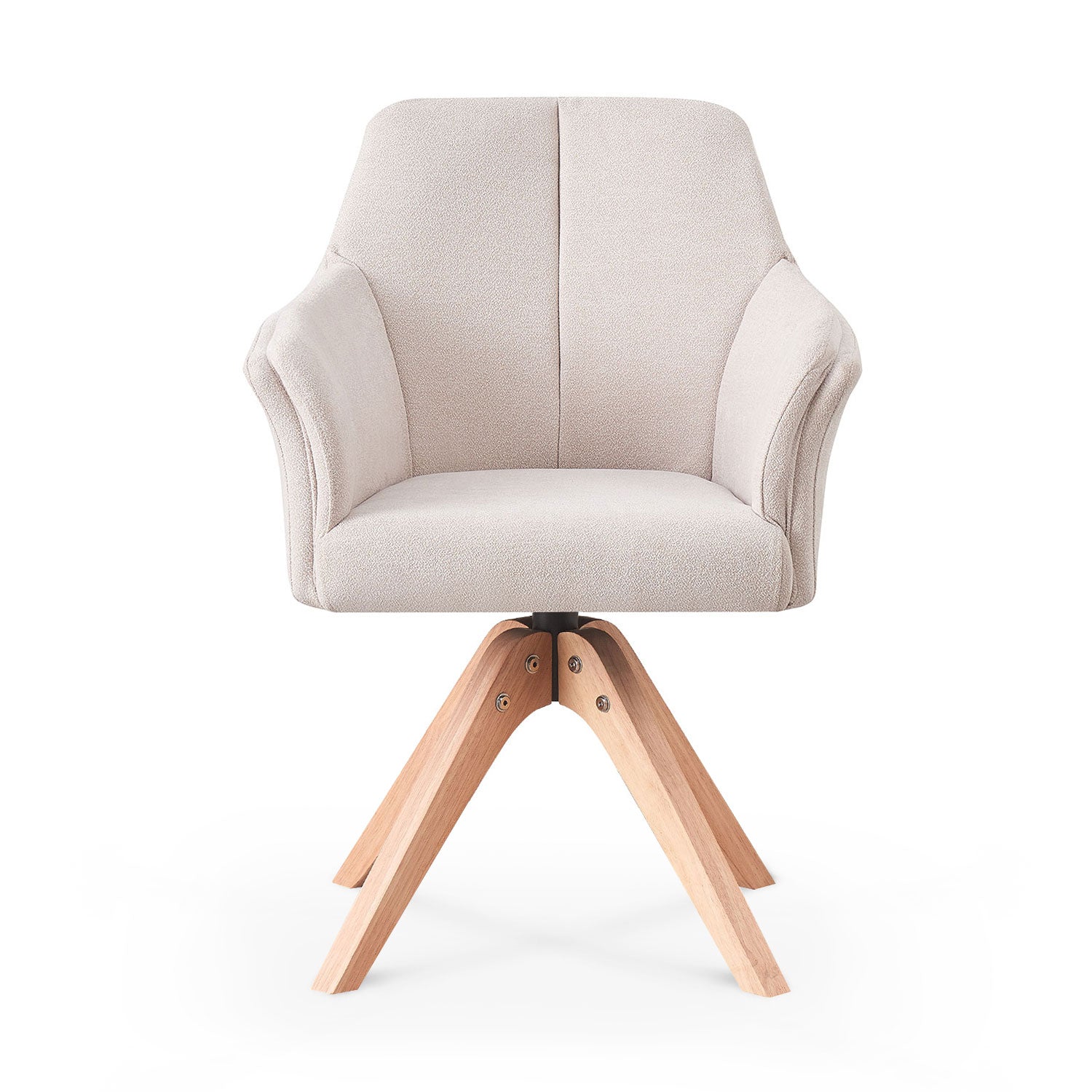 Esszimmerstuhl DAISY – Drehbarer Stuhl mit Armlehne & Holzgestell | B&D home