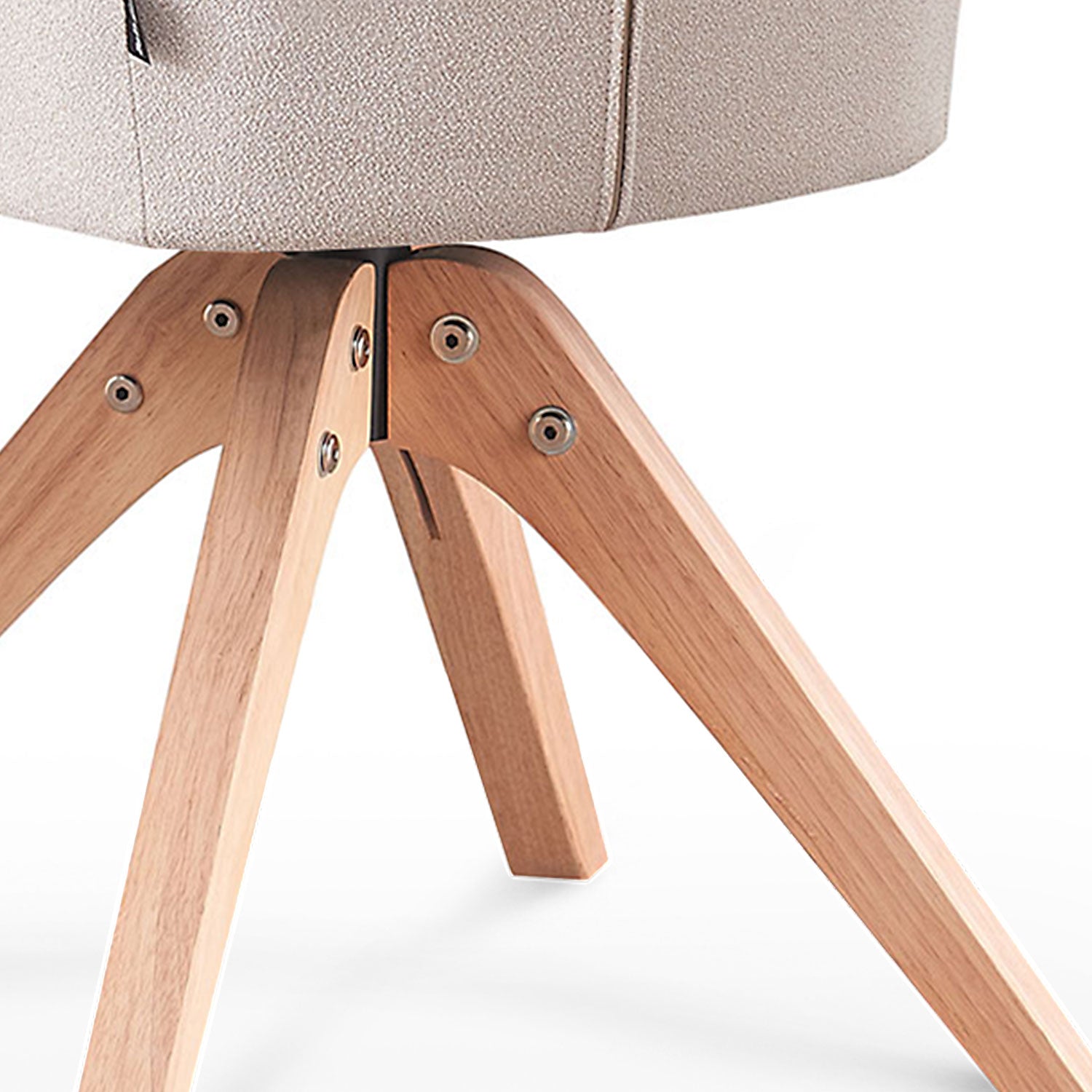 Esszimmerstuhl DAISY – Drehbarer Stuhl mit Armlehne & Holzgestell | B&D home