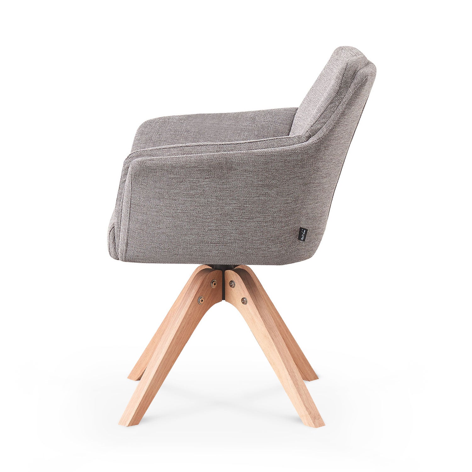 Esszimmerstuhl DAISY – Drehbarer Stuhl mit Armlehne & Holzgestell | B&D home