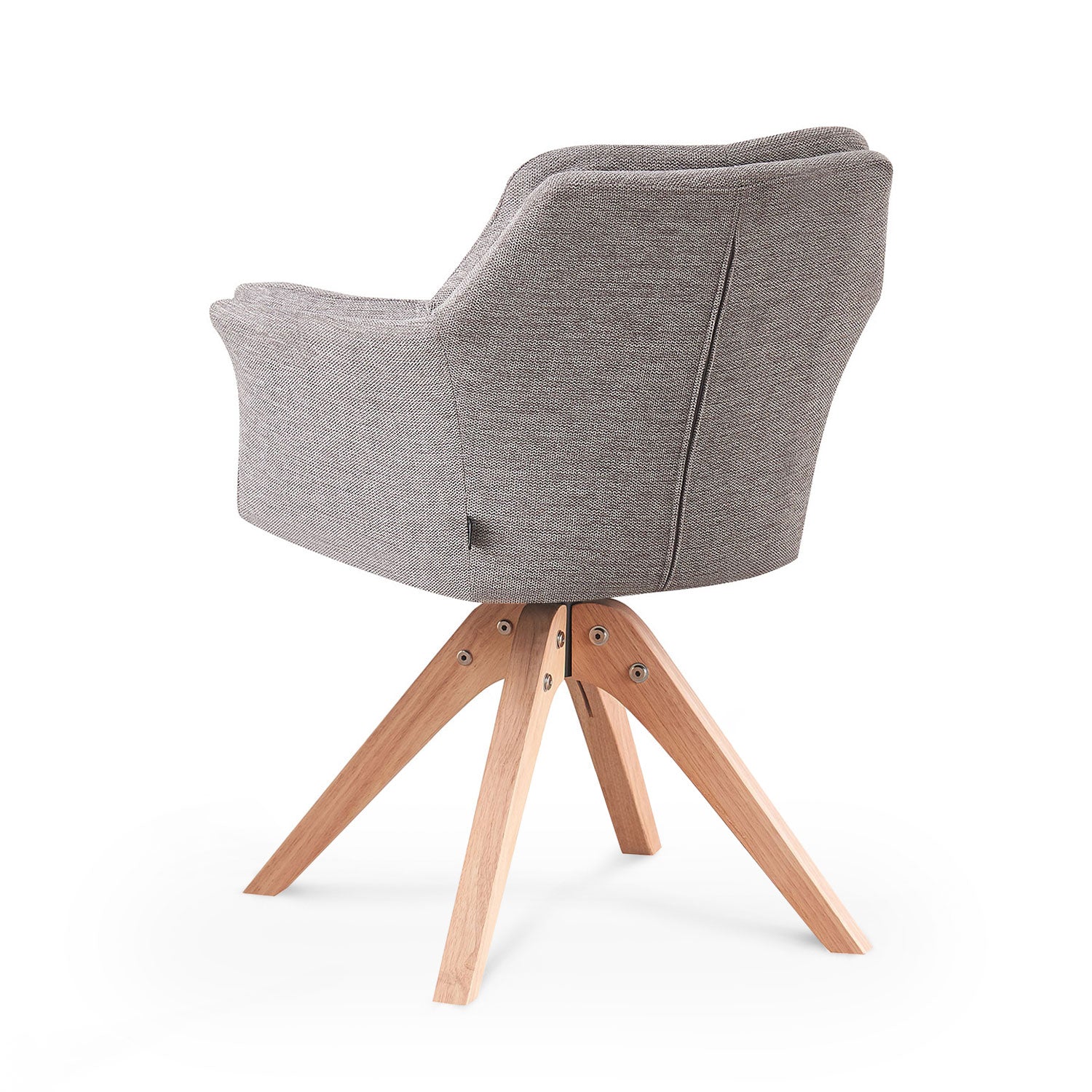 Esszimmerstuhl DAISY – Drehbarer Stuhl mit Armlehne & Holzgestell | B&D home