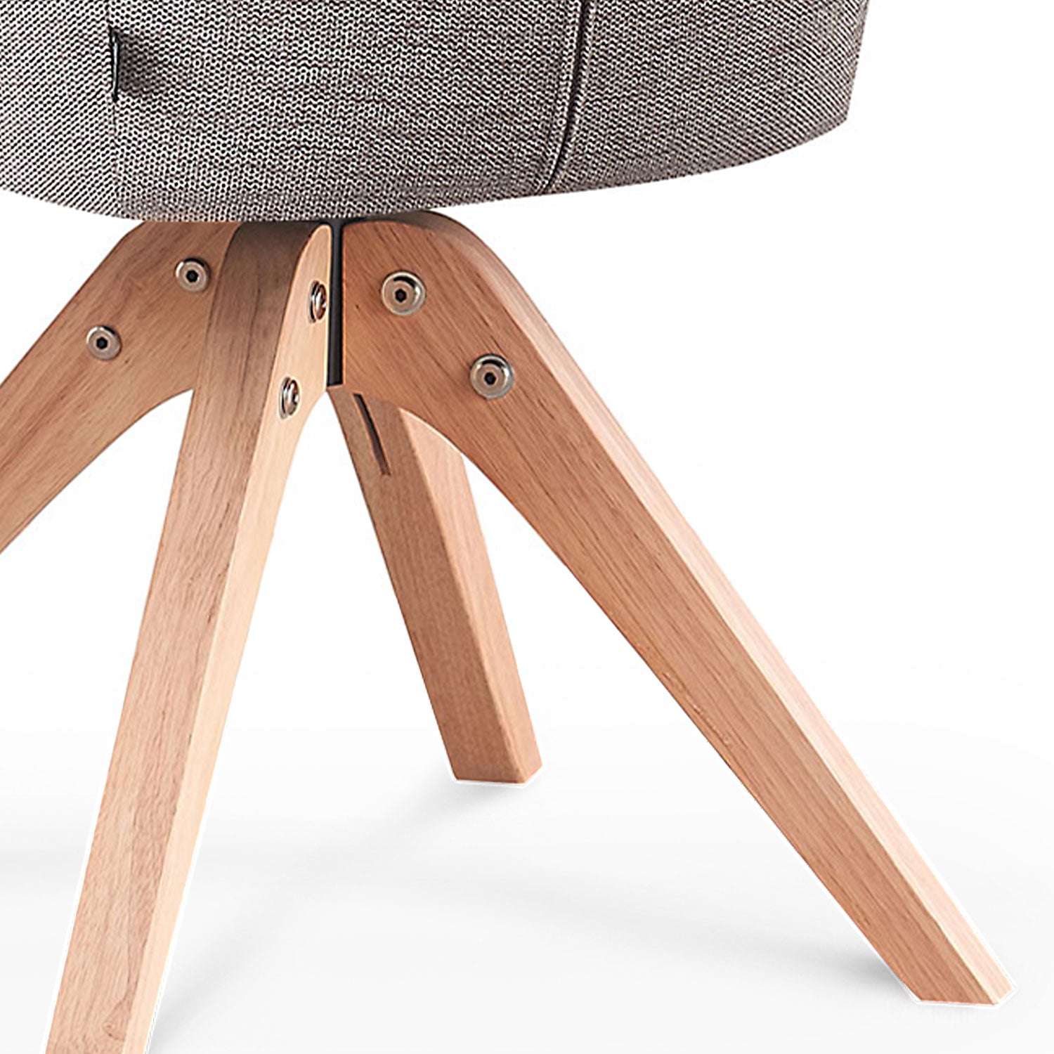 Esszimmerstuhl DAISY – Drehbarer Stuhl mit Armlehne & Holzgestell | B&D home