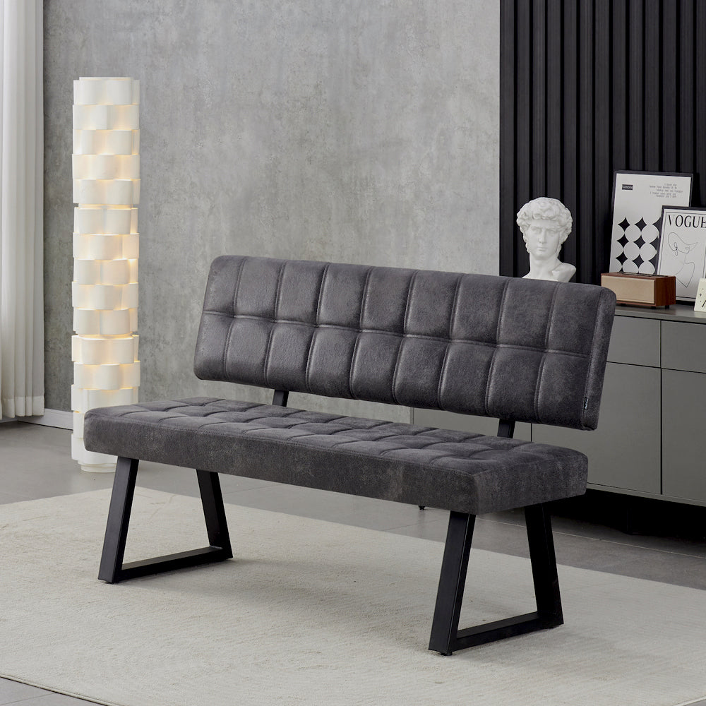 Sitzbank SIGFRID, Hellgrau, 100cm | praktisch & modern | B&D home