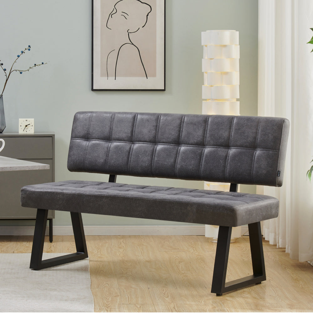 Sitzbank SIGFRID, Hellgrau, 100cm | praktisch & modern | B&D home