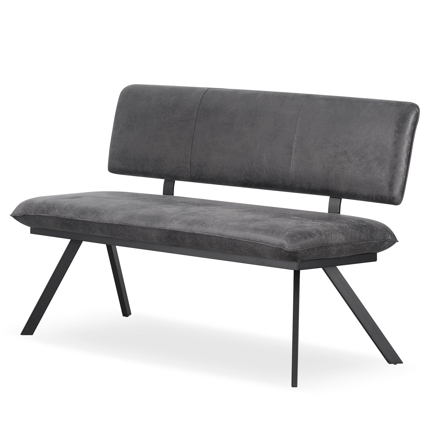 Sitzbank JUNA – Polsterbank mit Rückenlehne & Metallgestell | B&D home