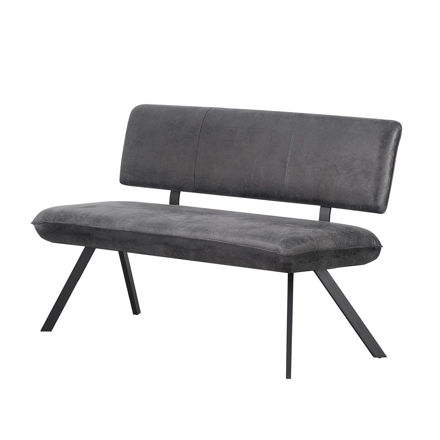 Sitzbank JUNA – Polsterbank mit Rückenlehne & Metallgestell | B&D home
