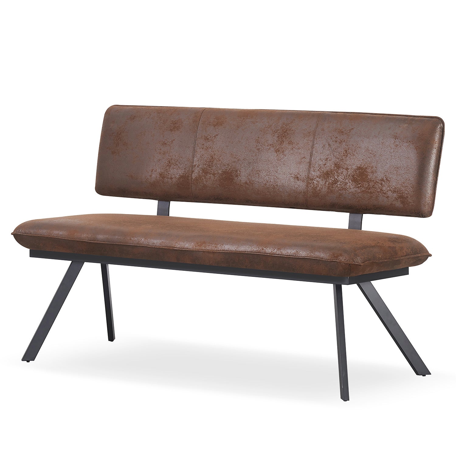 Sitzbank JUNA – Polsterbank mit Rückenlehne & Metallgestell | B&D home
