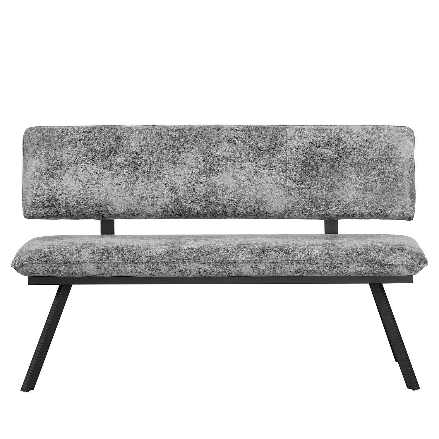 Sitzbank JUNA – Polsterbank mit Rückenlehne & Metallgestell | B&D home