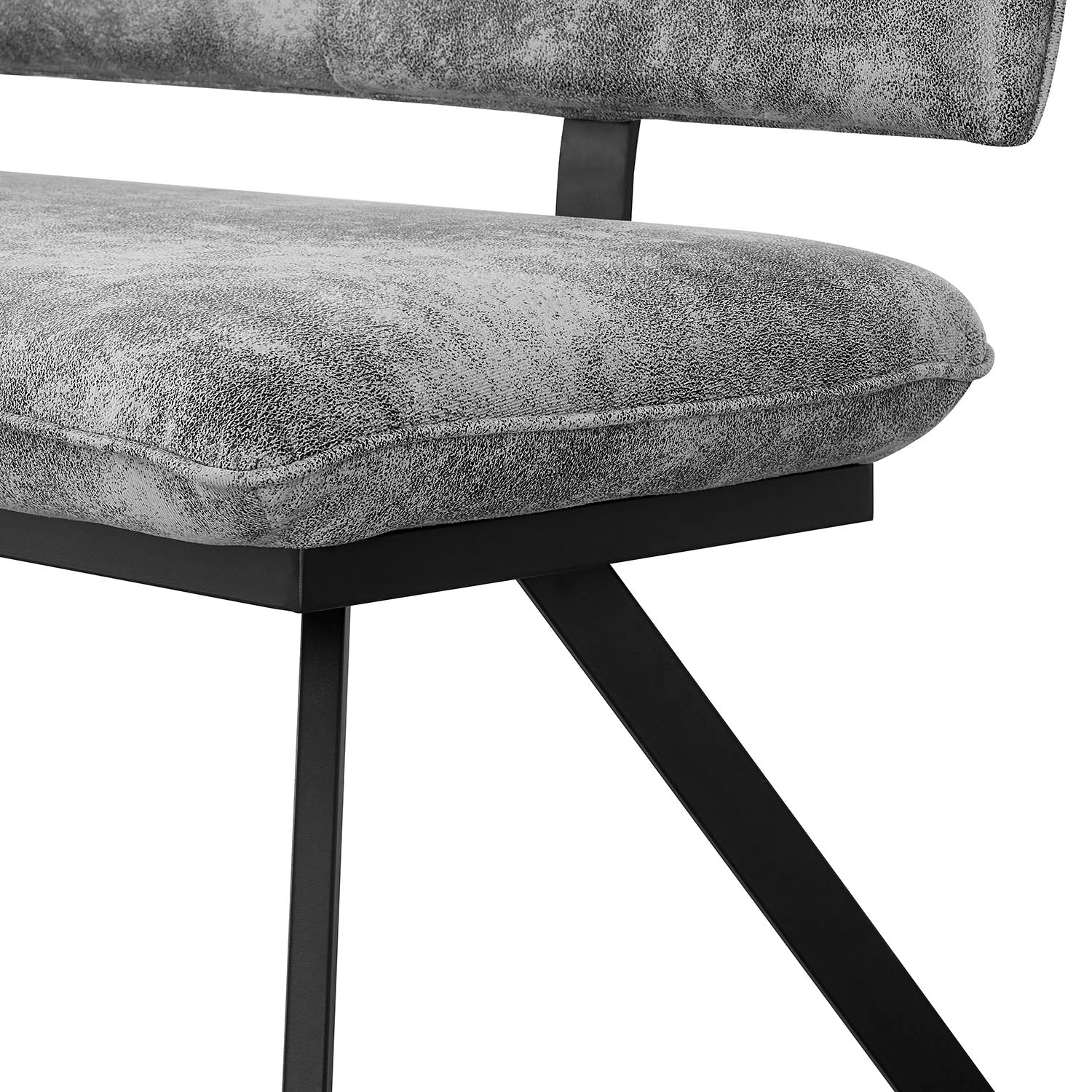 Sitzbank JUNA – Polsterbank mit Rückenlehne & Metallgestell | B&D home