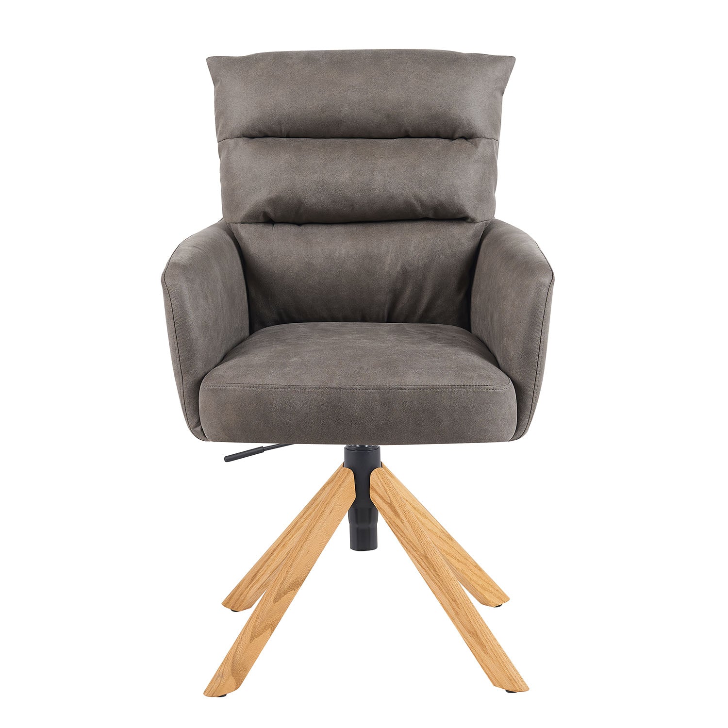 Esszimmerstuhl Mika-Tesa 2er-Set | 360° drehbar | höhenverstellbar | Eiche geölt Natur | DUBI Möbel