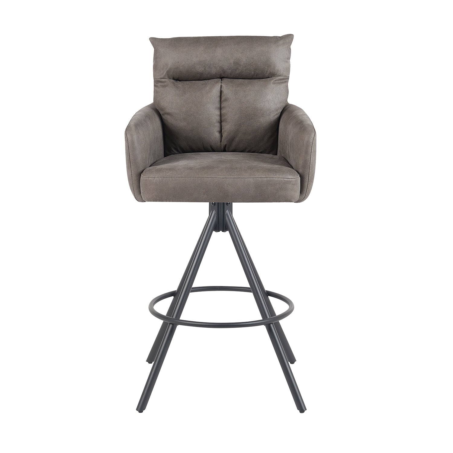 Barhocker Lio 2er-Set | Gestell Matt-Schwarz | drehbar | DUBI Möbel