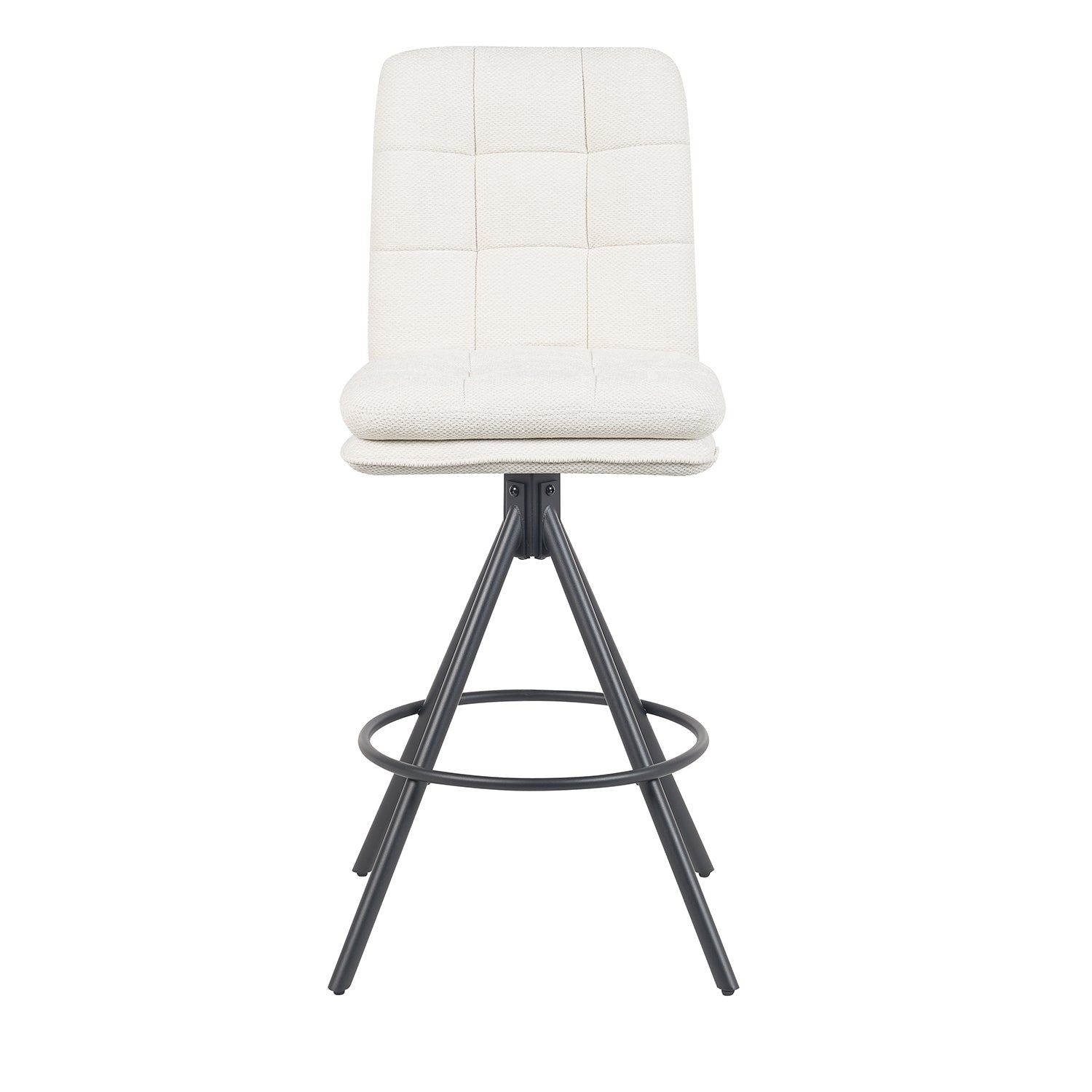 Barhocker Tayo 2er-Set | Gestell Matt-Schwarz | drehbar | DUBI Möbel