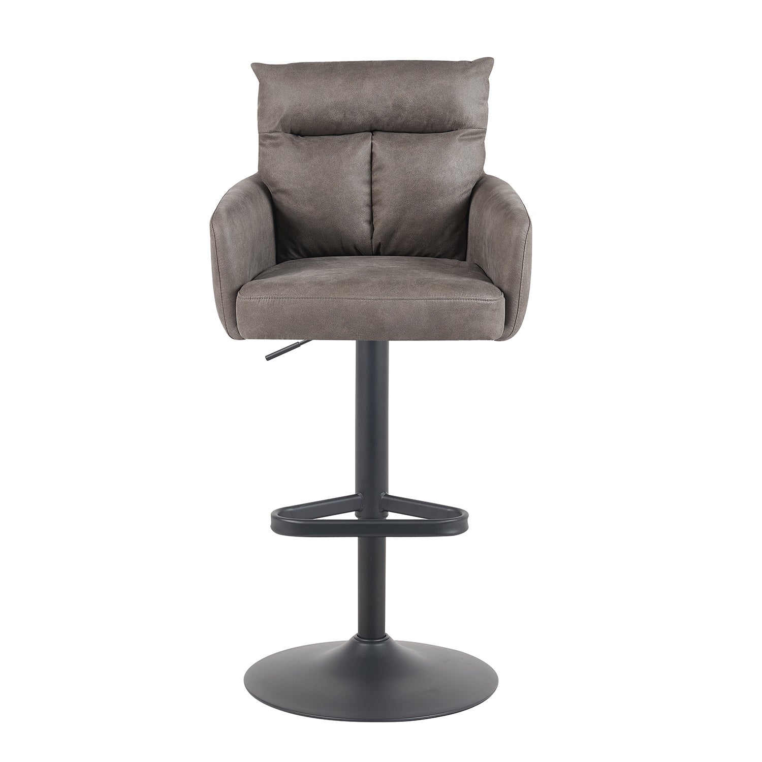 Barhocker Aris 2er-Set | Gestell Matt-Schwarz | drehbar | höhenverstellbar | DUBI Möbel