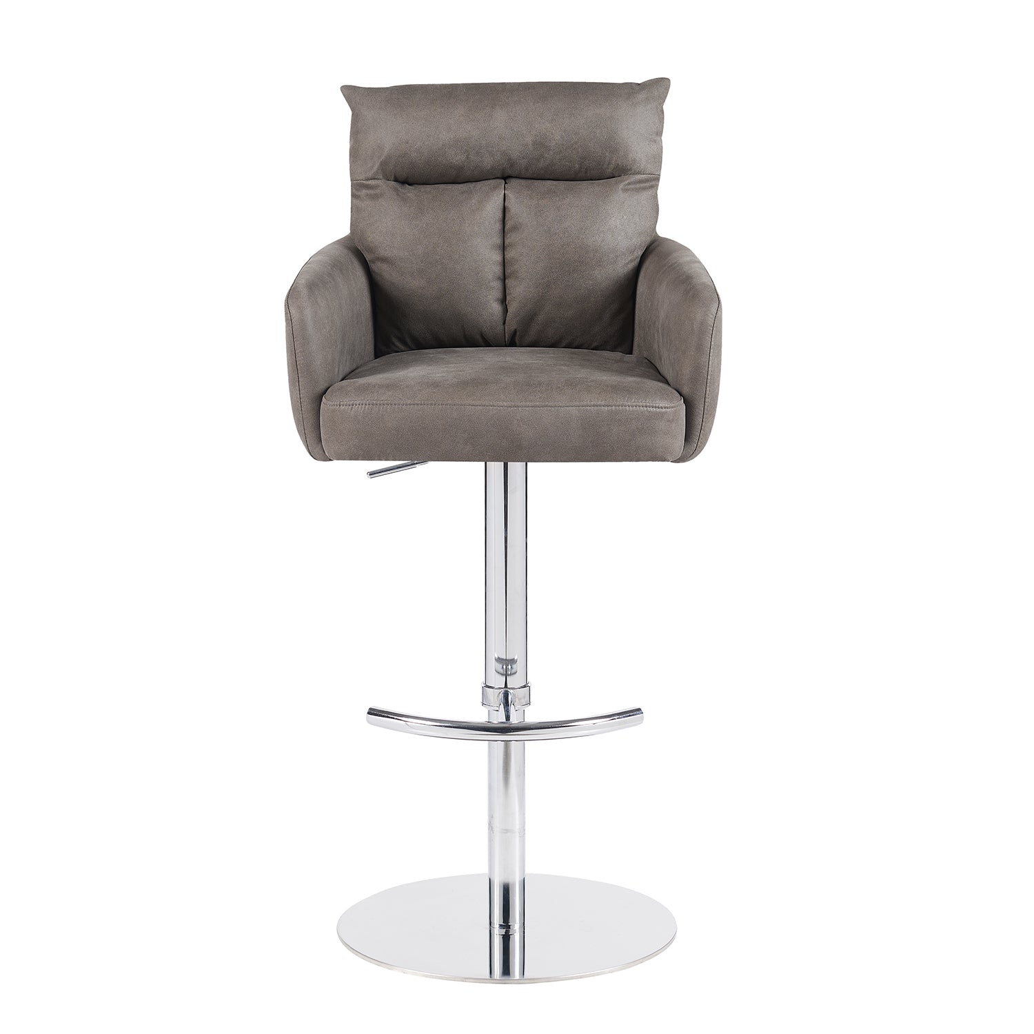 Barhocker Leo 2er-Set | Chromgestell höhenverstellbar | drehbar | DUBI Möbel
