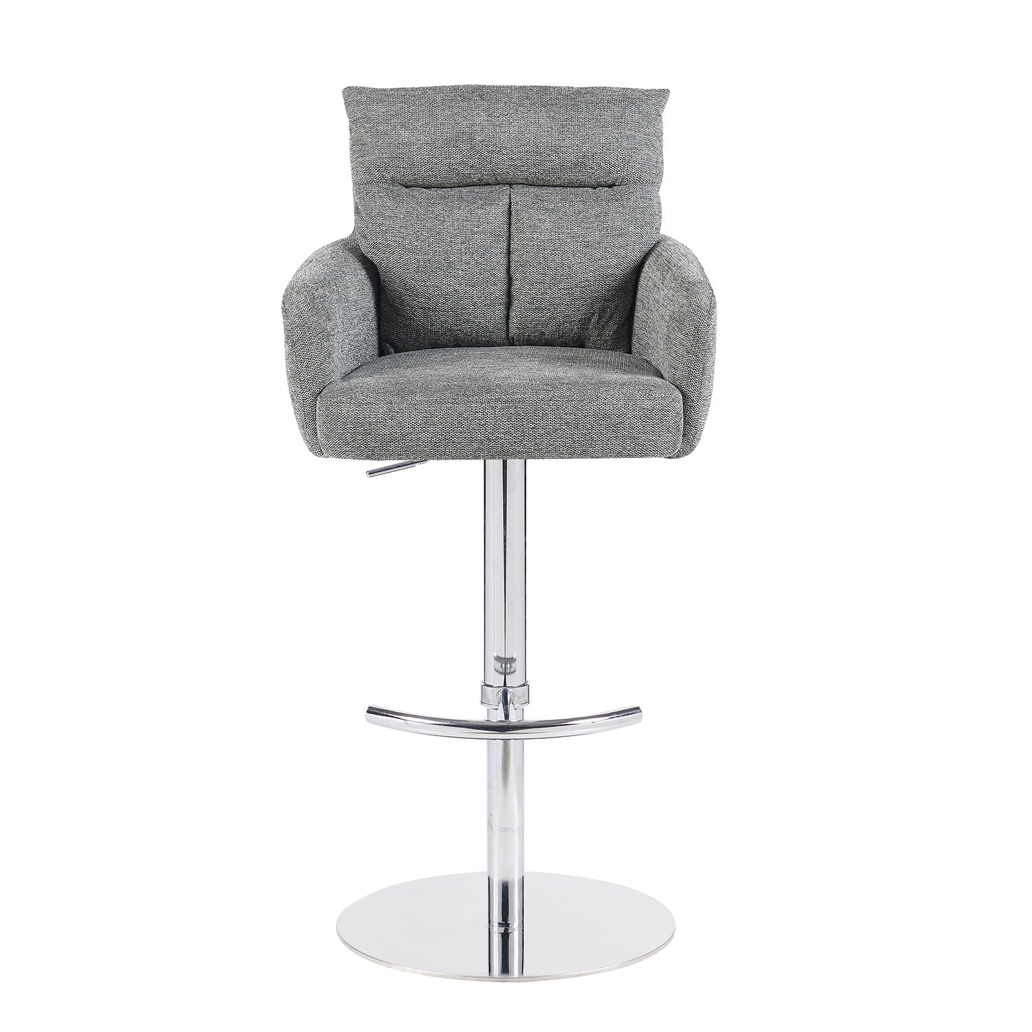Barhocker Leo 2er-Set | Chromgestell höhenverstellbar | drehbar | DUBI Möbel
