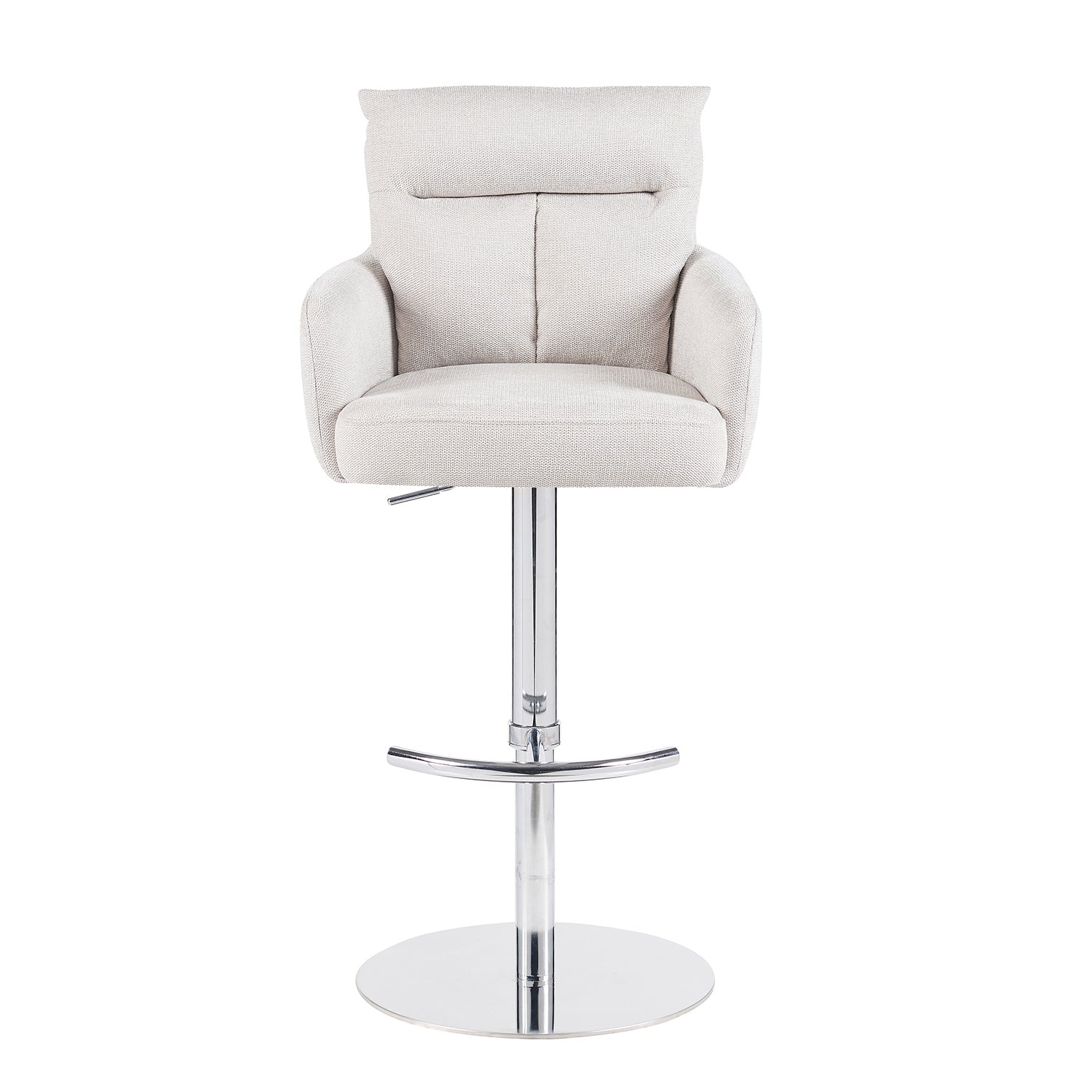 Barhocker Leo 2er-Set | Chromgestell höhenverstellbar | drehbar | DUBI Möbel