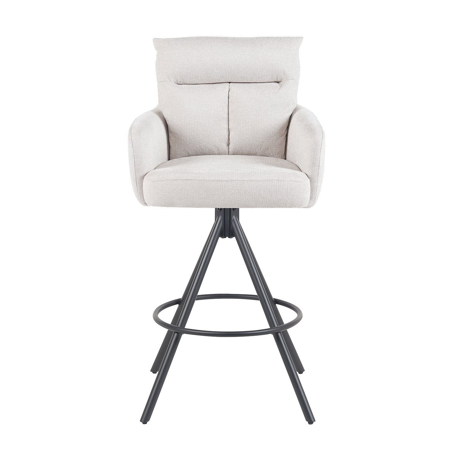 Barhocker Lio 2er-Set | Gestell Matt-Schwarz | drehbar | DUBI Möbel