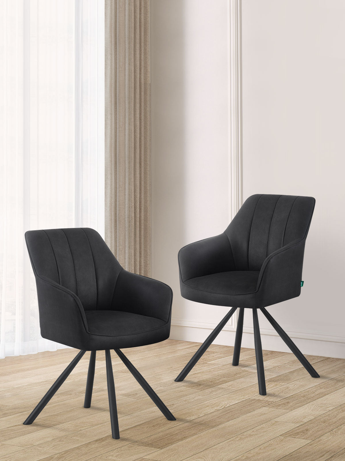 Dining chair YUMA B01 rotatable 180° set of 2