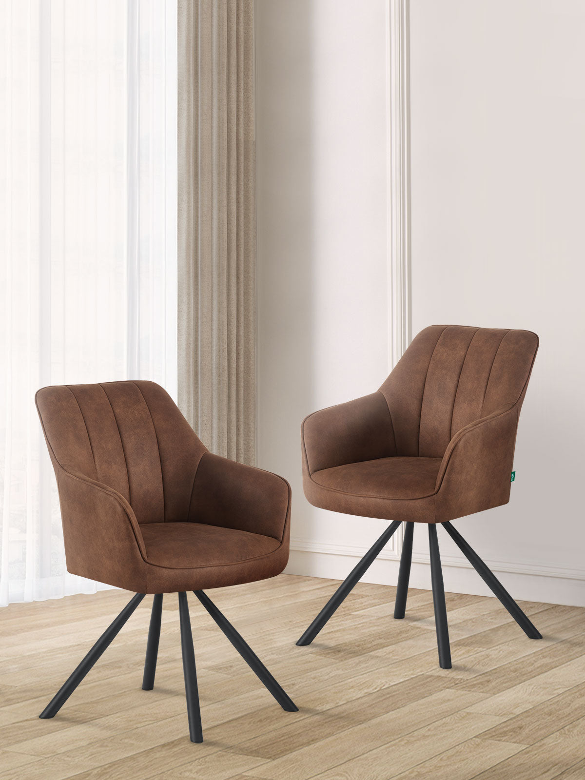 Dining chair YUMA B01 rotatable 180° set of 2