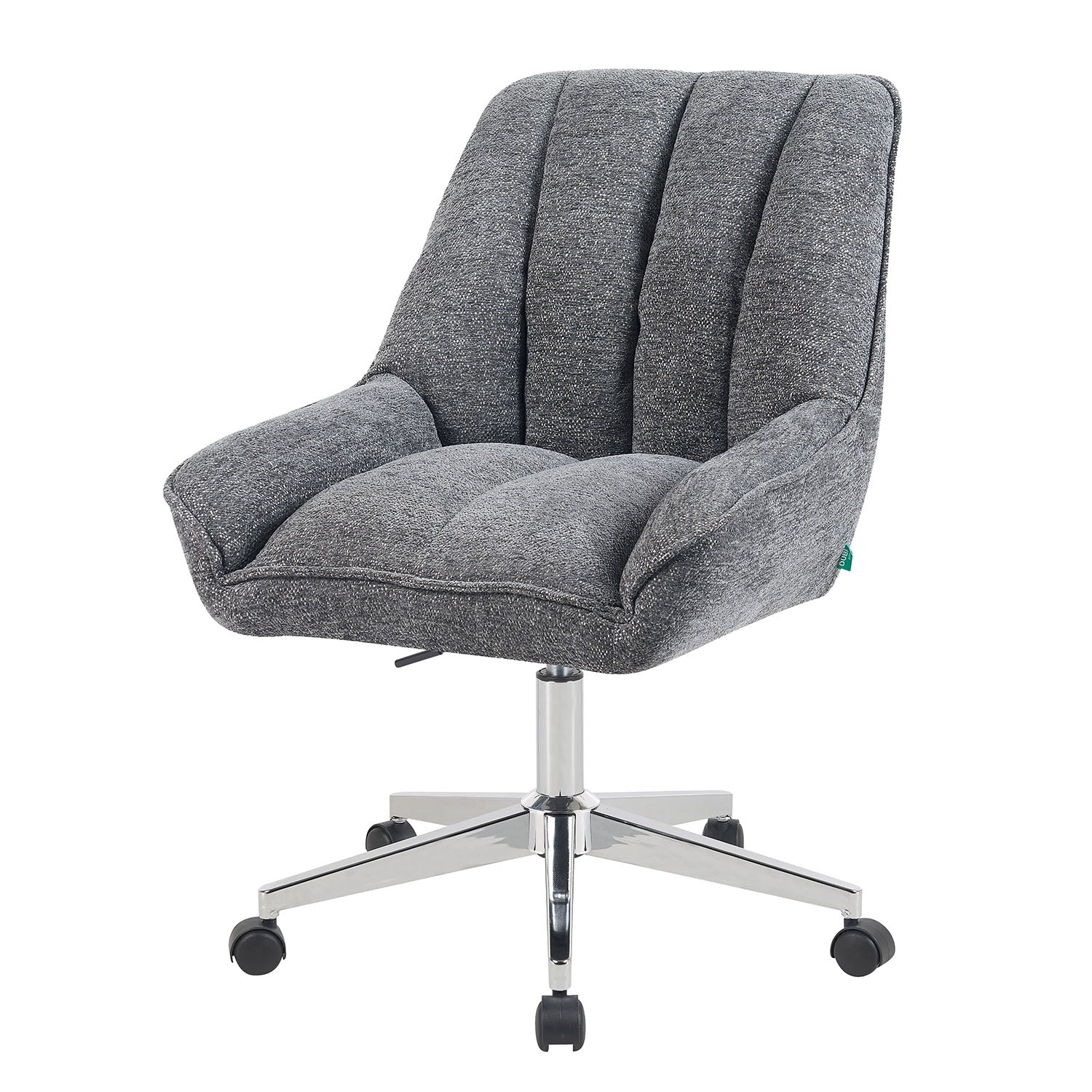 Bürostuhl Mika-Megan 2er-Set | mit Rollen | 360° drehbar | höhenverstellbar | Chrom | DUBI Möbel