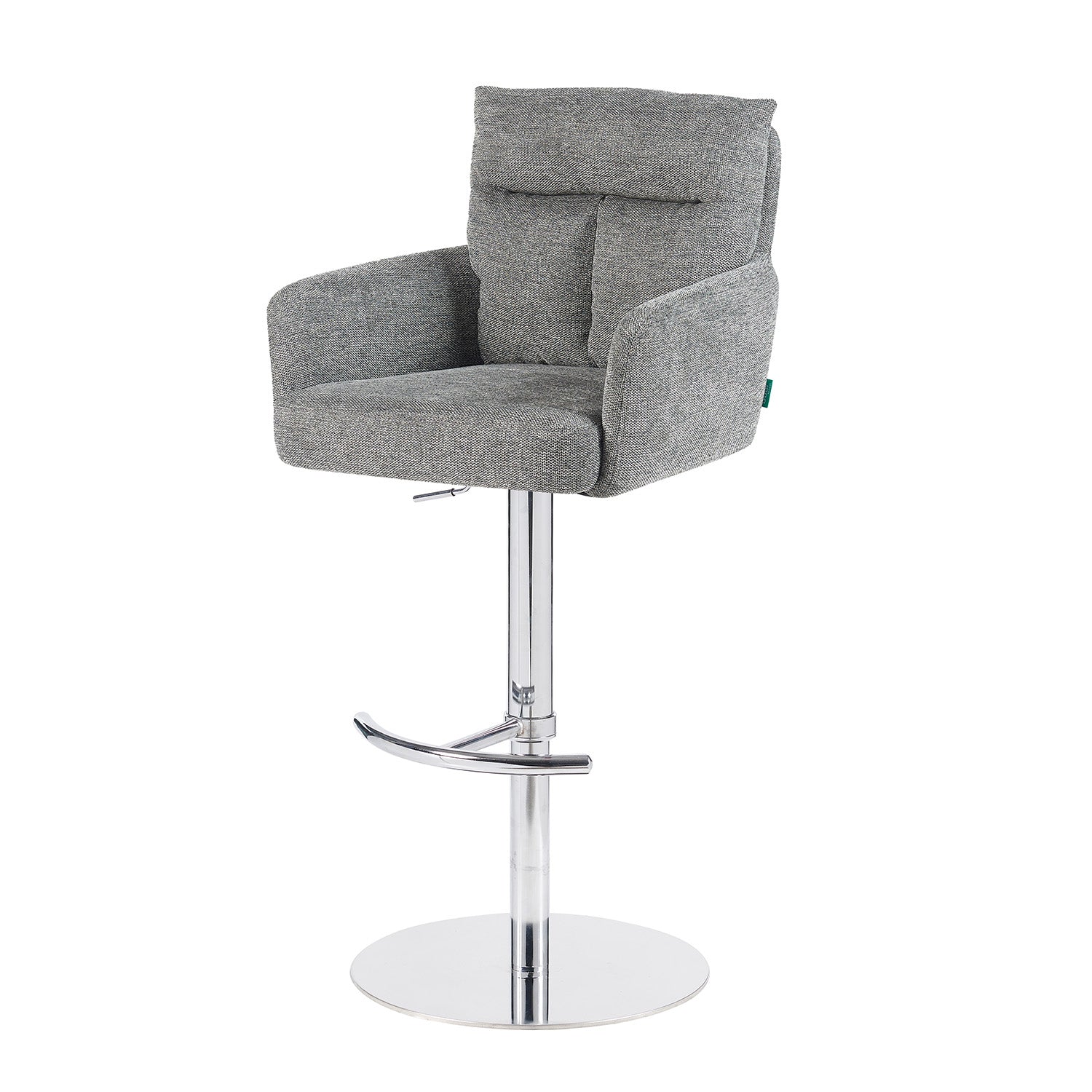 Barhocker Leo 2er-Set | Chromgestell höhenverstellbar | drehbar | DUBI Möbel