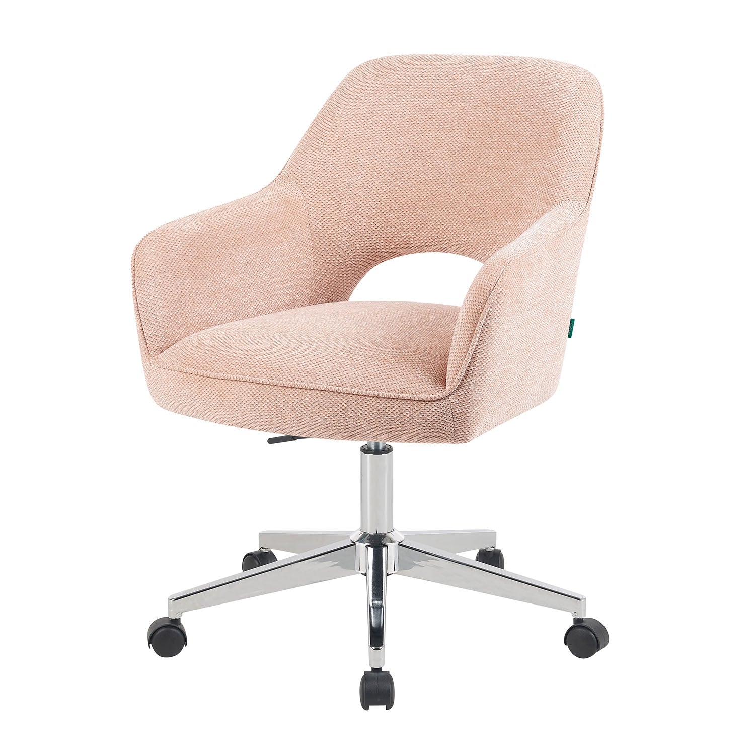 Bürostuhl Mika-Faro 2er-Set | mit Rollen | 360° drehbar | höhenverstellbar | Chrom | DUBI Möbel
