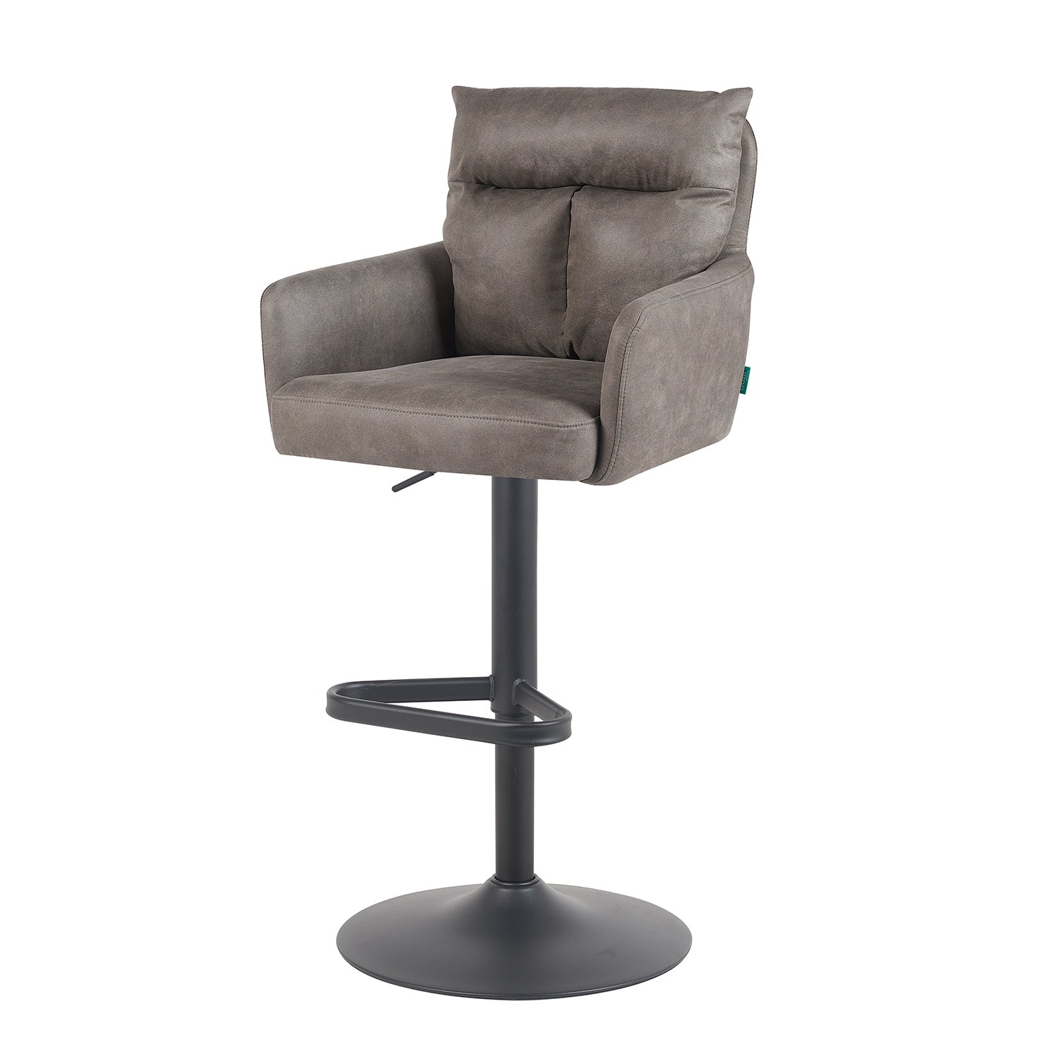 Barhocker Aris 2er-Set | Gestell Matt-Schwarz | drehbar | höhenverstellbar | DUBI Möbel