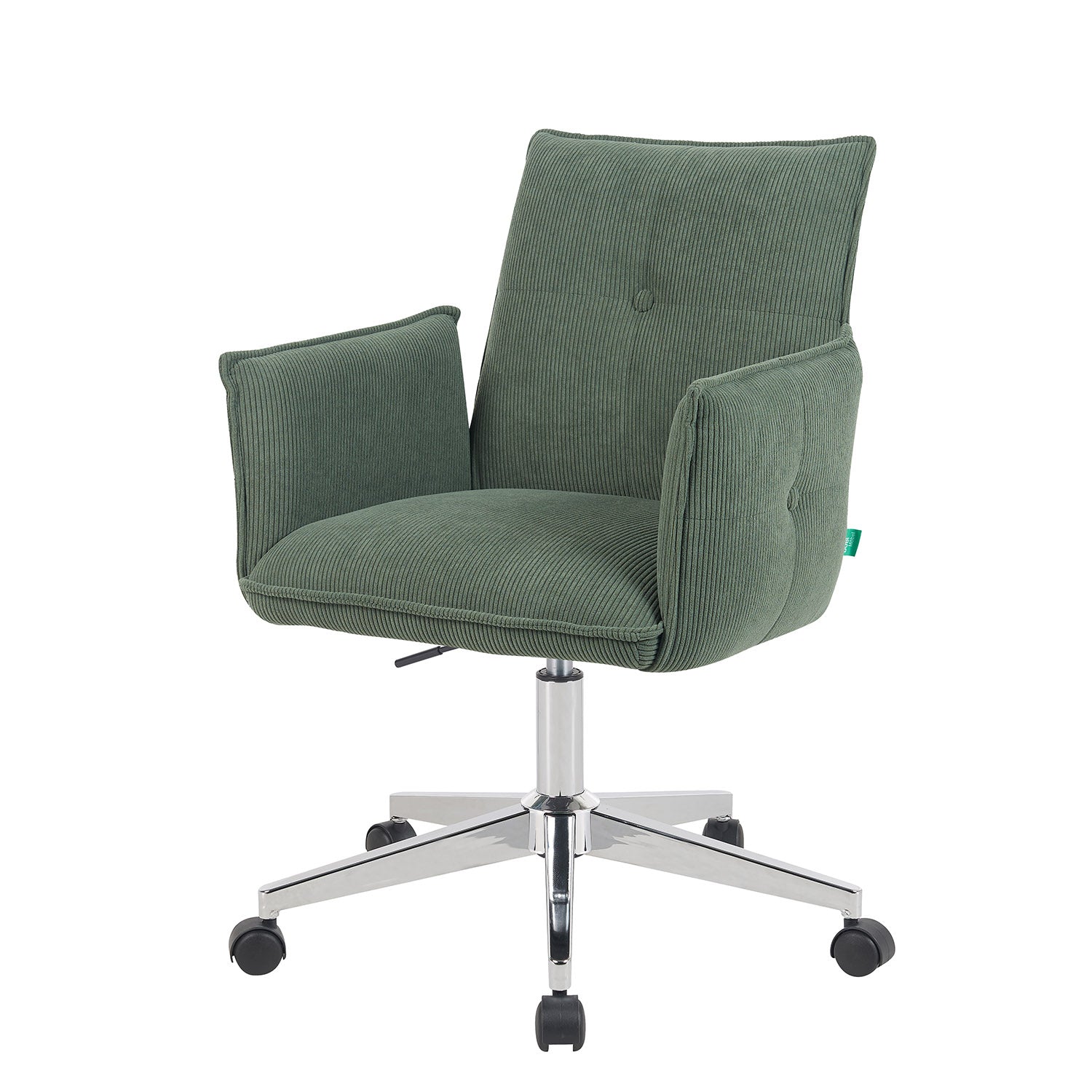 Bürostuhl Mika-Cleo 2er-Set | mit Rollen | 360° drehbar | höhenverstellbar | Chrom | DUBI Möbel