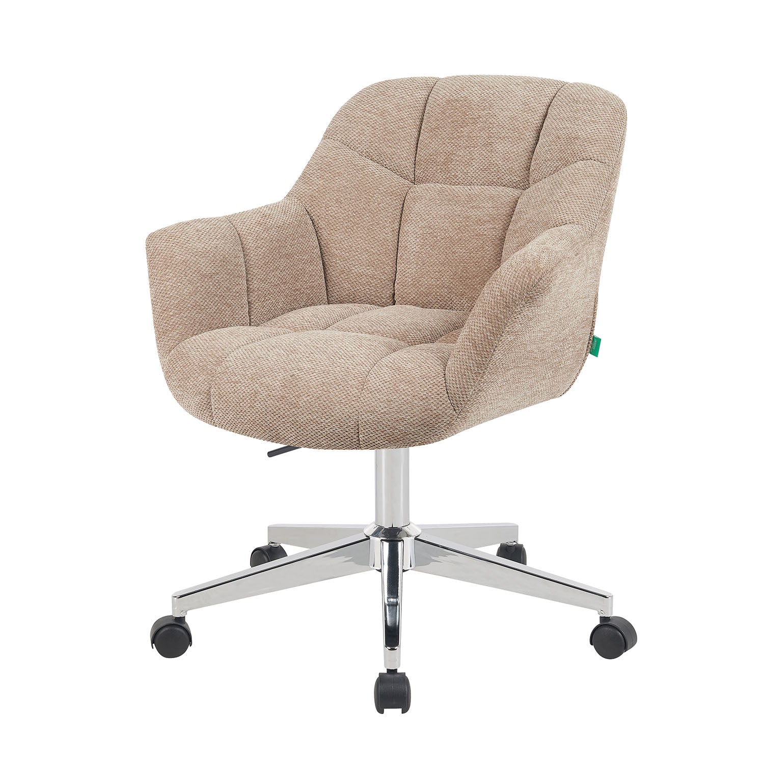 Bürostuhl Mika-Nio 2er-Set | mit Rollen | 360° drehbar | höhenverstellbar | Chrom | DUBI Möbel