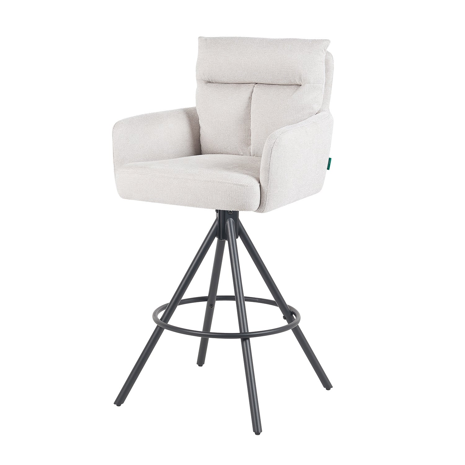 Barhocker Lio 2er-Set | Gestell Matt-Schwarz | drehbar | DUBI Möbel