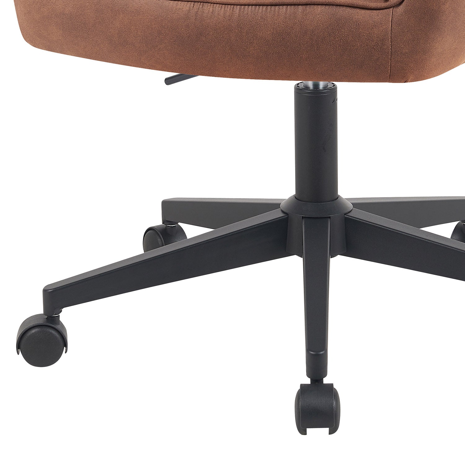 Bürostuhl Mika-Nika 2er-Set | mit Rollen | 360° drehbar | höhenverstellbar | pulverbeschichtet Matt-Schwarz | DUBI Möbel
