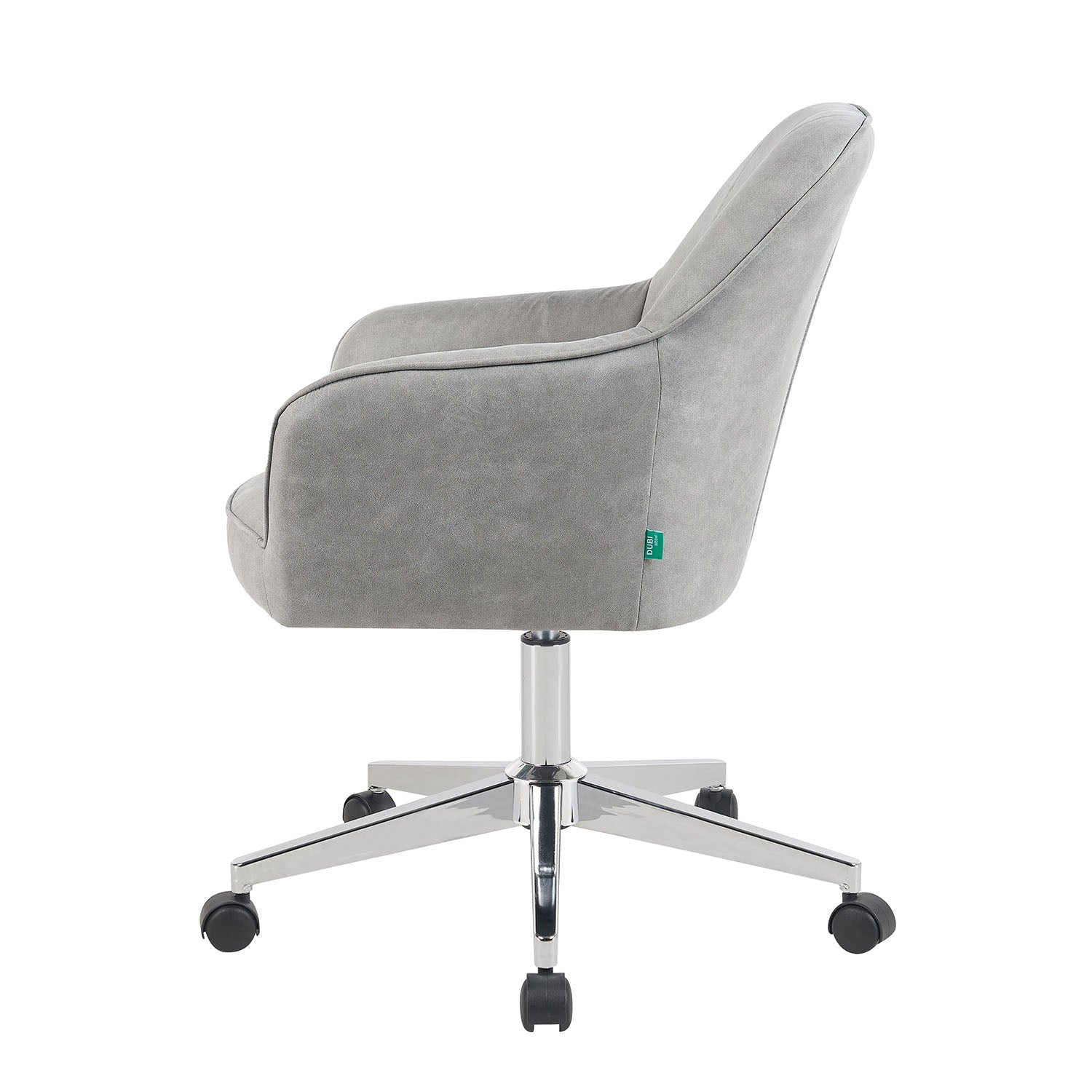 Bürostuhl Mika-Lian 2er-Set | mit Rollen | 360° drehbar | höhenverstellbar | Chrom | DUBI Möbel