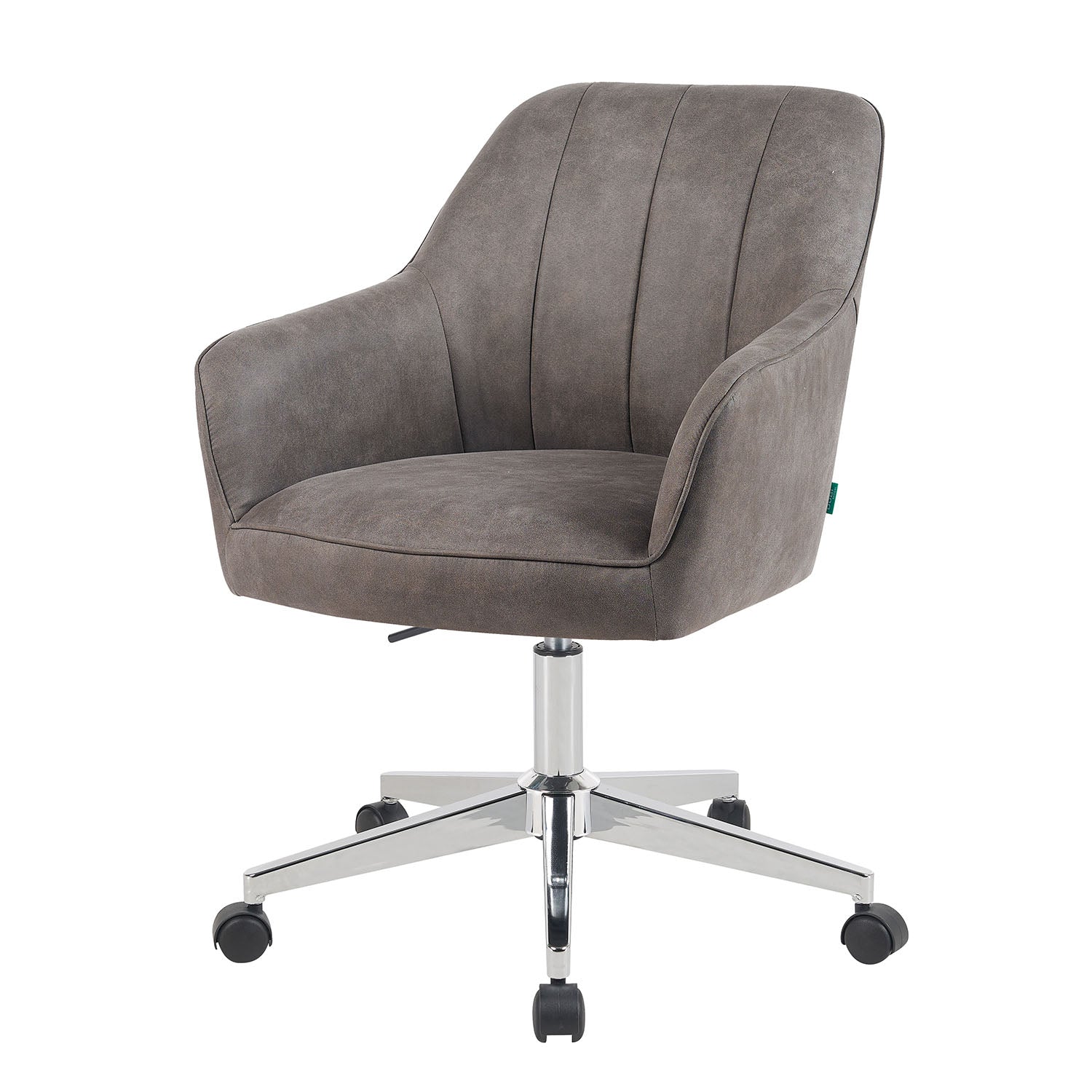 Bürostuhl Mika-Lian 2er-Set | mit Rollen | 360° drehbar | höhenverstellbar | Chrom | DUBI Möbel