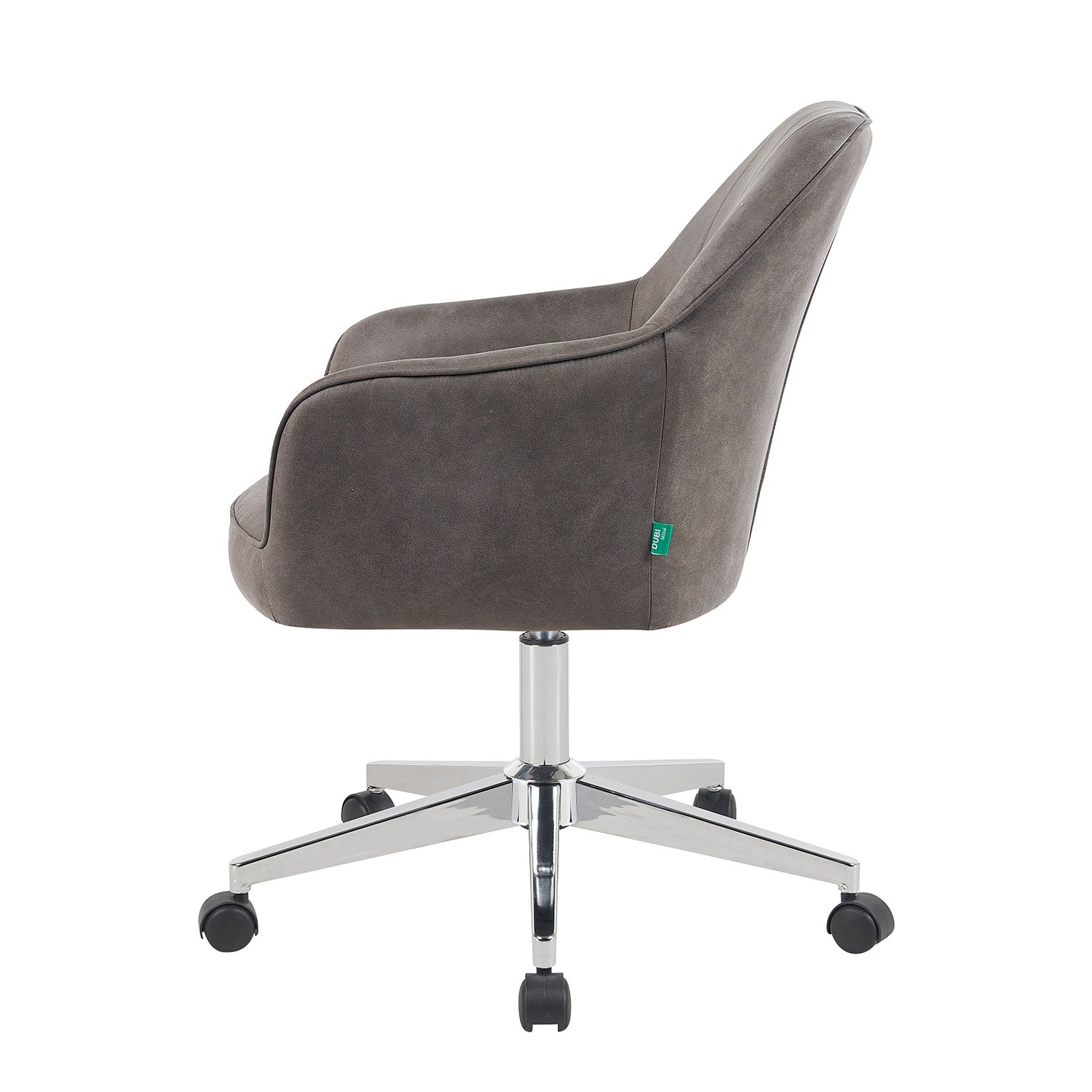 Bürostuhl Mika-Lian 2er-Set | mit Rollen | 360° drehbar | höhenverstellbar | Chrom | DUBI Möbel