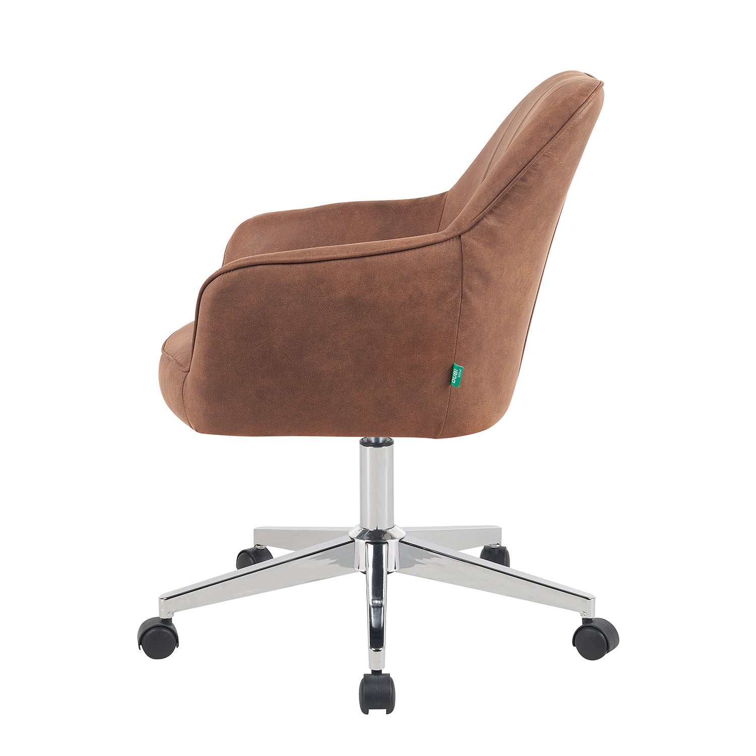 Bürostuhl Mika-Lian 2er-Set | mit Rollen | 360° drehbar | höhenverstellbar | Chrom | DUBI Möbel