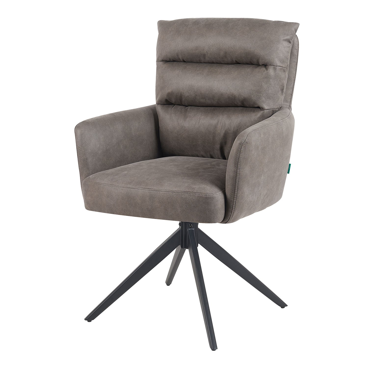 Esszimmerstuhl Mika-Alva 2er-Set | 360° drehbar | Metall pulverbeschichtet Matt-Schwarz | DUBI Möbel