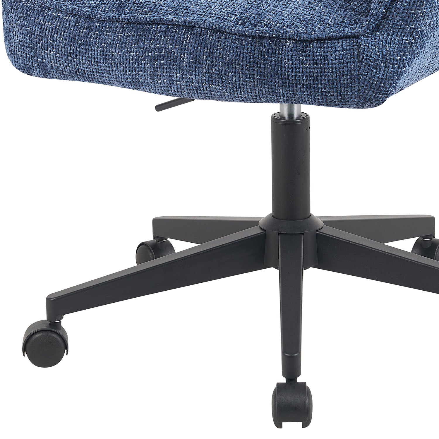 Bürostuhl Mika-Sven 2er-Set | mit Rollen | 360° drehbar | höhenverstellbar | pulverbeschichtet Matt-Schwarz | DUBI Möbel