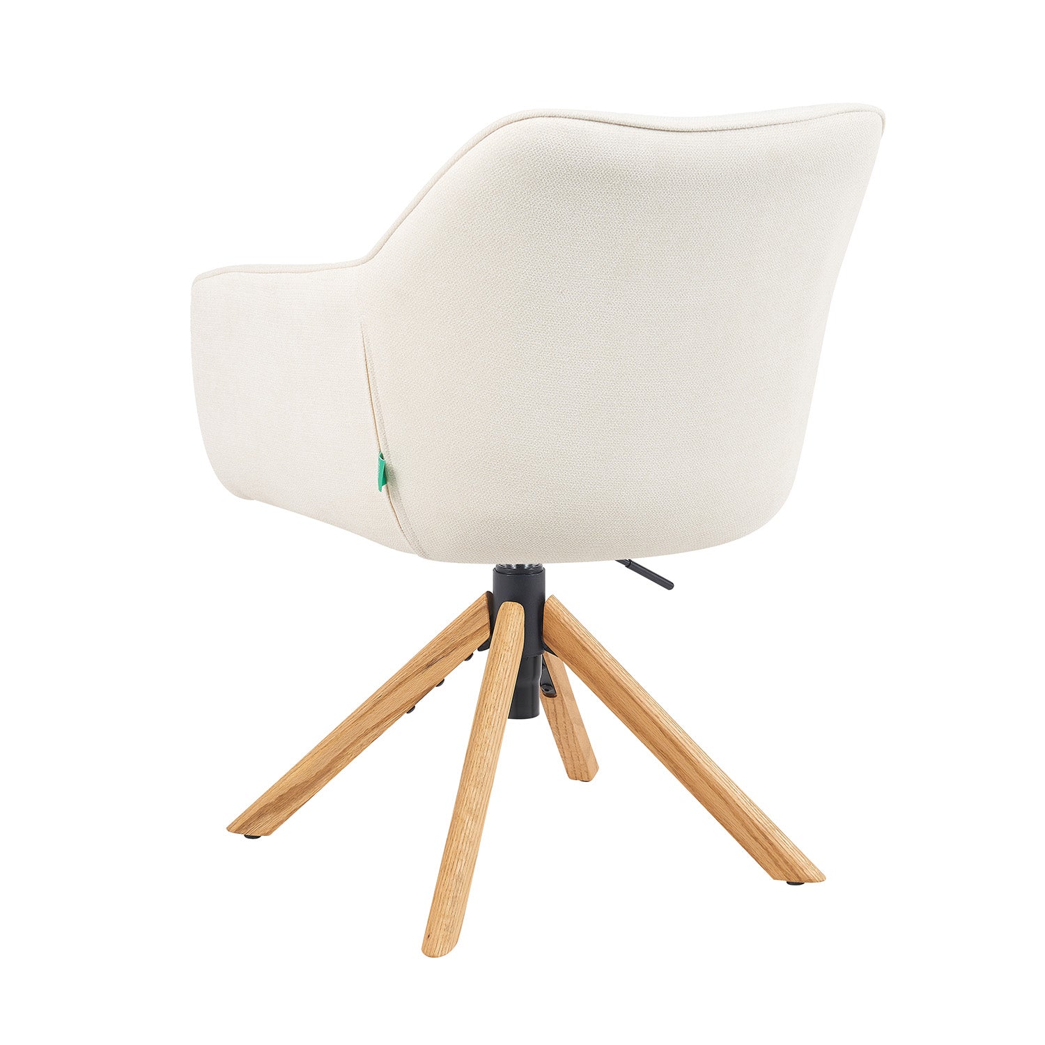 Esszimmerstuhl Mika-Olea 2er-Set | 360° drehbar | höhenverstellbar | Eiche geölt Natur | DUBI Möbel
