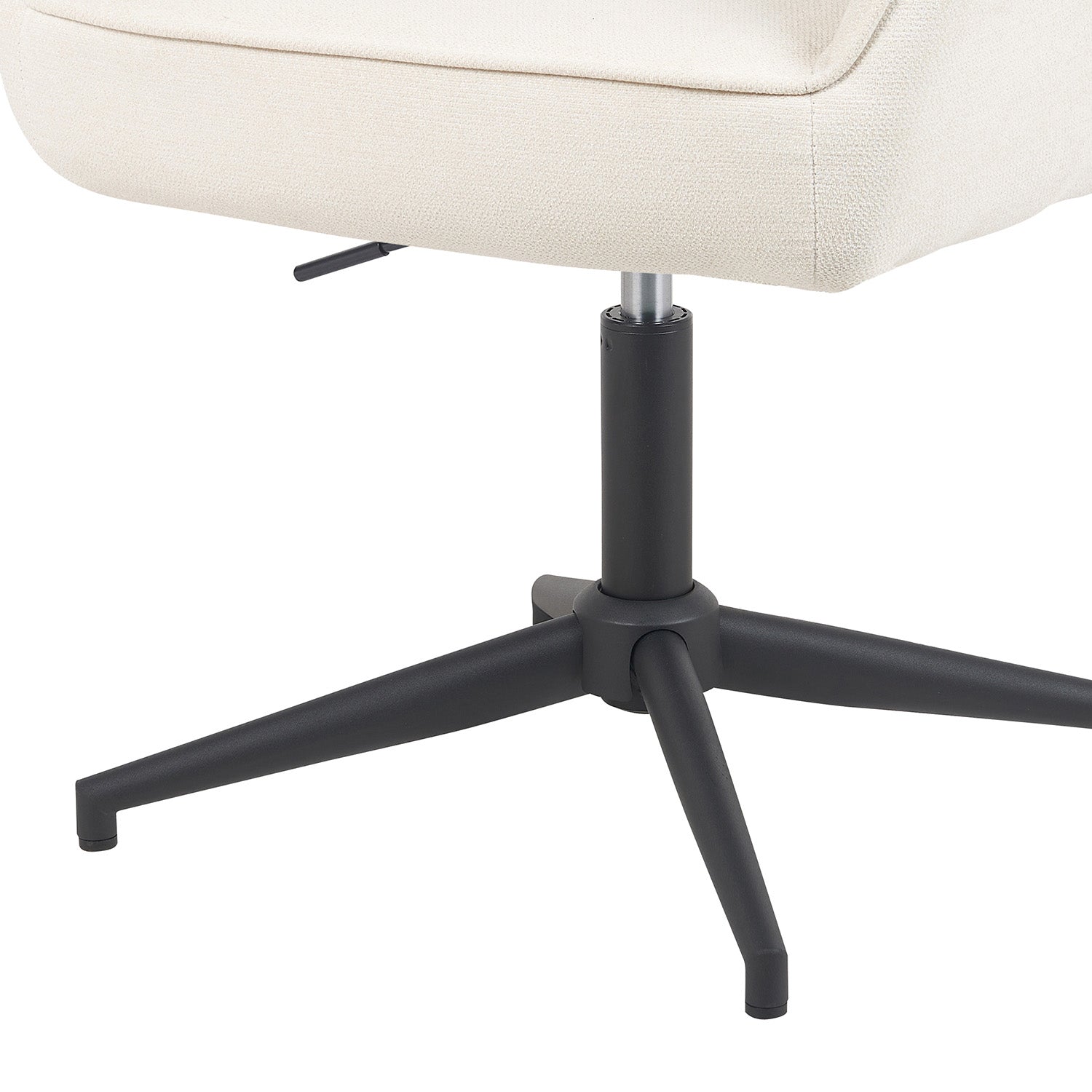 Esszimmerstuhl Mika-Caro 2er-Set | 360° drehbar | höhenverstellbar | Metall pulverbeschichtet Matt-Schwarz | DUBI Möbel