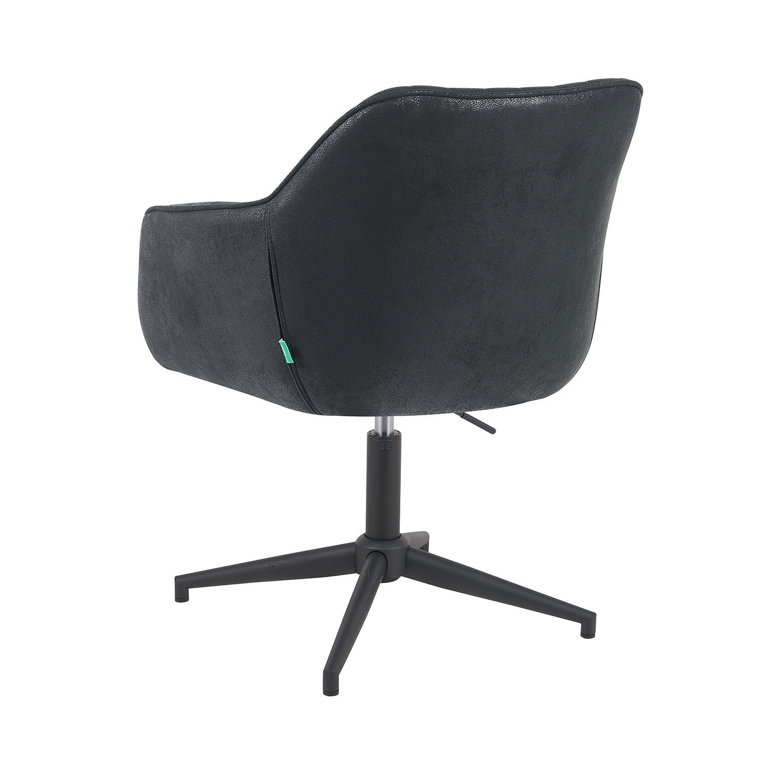 Esszimmerstuhl Mika-Caro 2er-Set | 360° drehbar | höhenverstellbar | Metall pulverbeschichtet Matt-Schwarz | DUBI Möbel