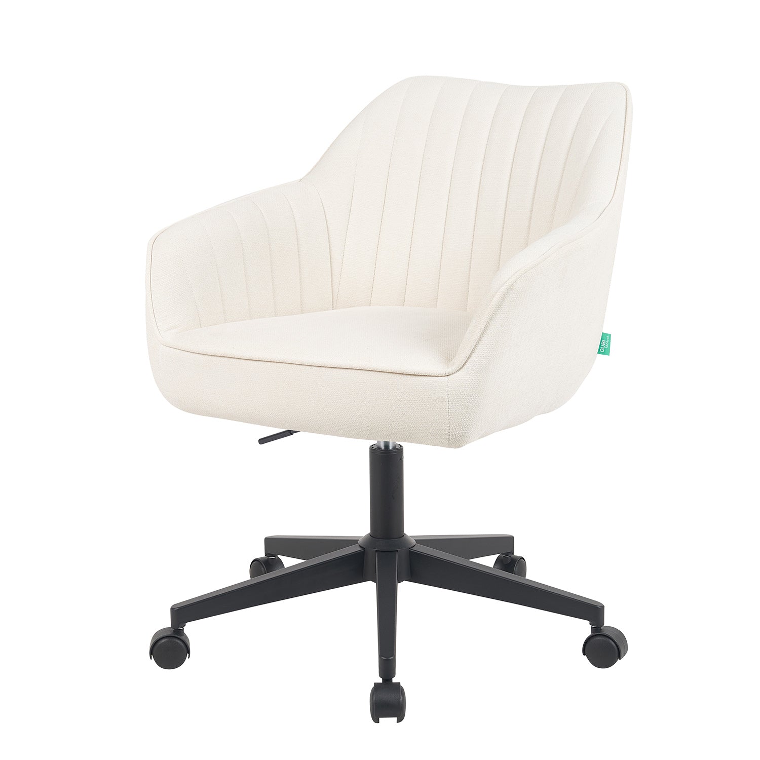 Bürostuhl Mika-Elio 2er-Set | mit Rollen | 360° drehbar | höhenverstellbar | pulverbeschichtet Matt-Schwarz | DUBI Möbel