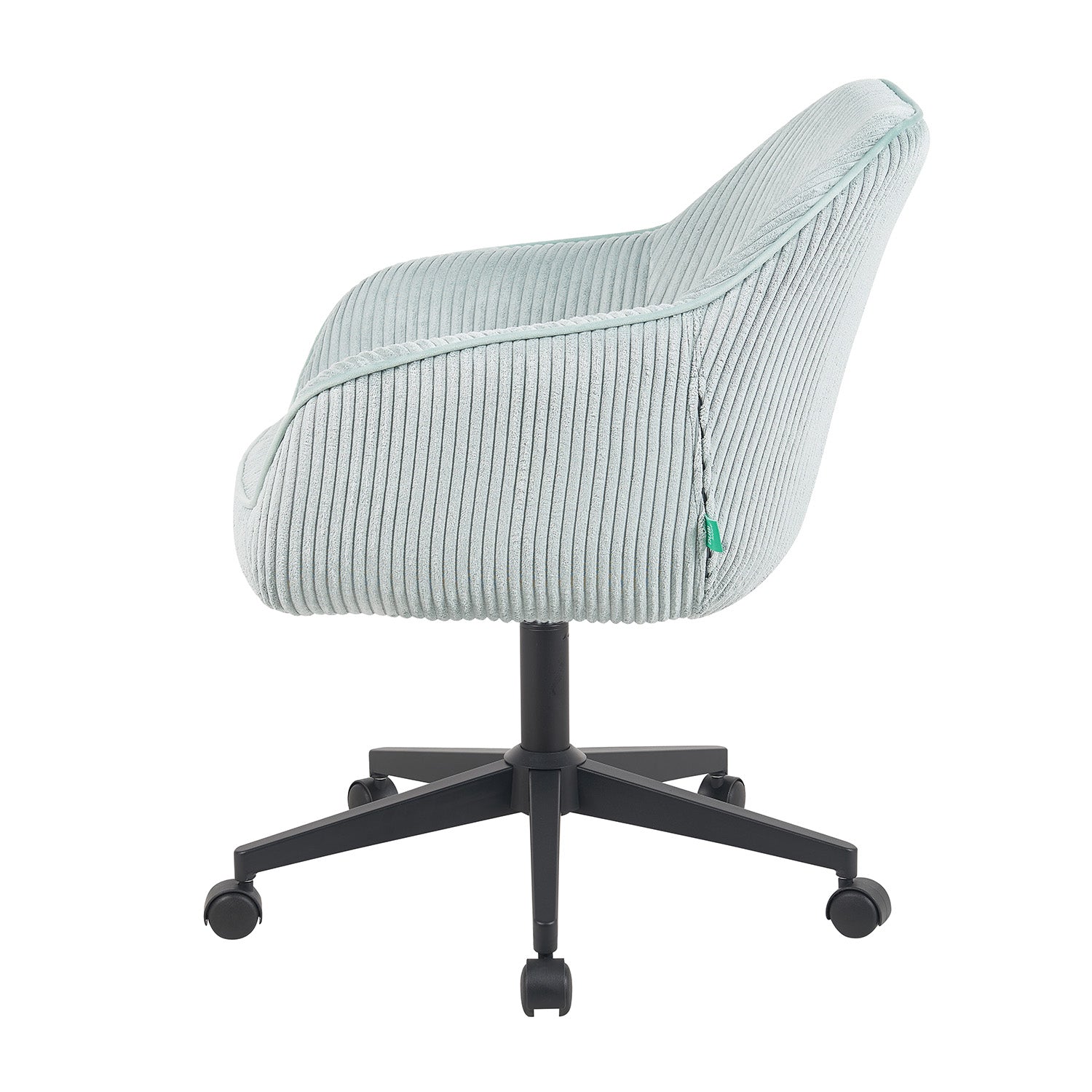 Bürostuhl Mika-Elio 2er-Set | mit Rollen | 360° drehbar | höhenverstellbar | pulverbeschichtet Matt-Schwarz | DUBI Möbel