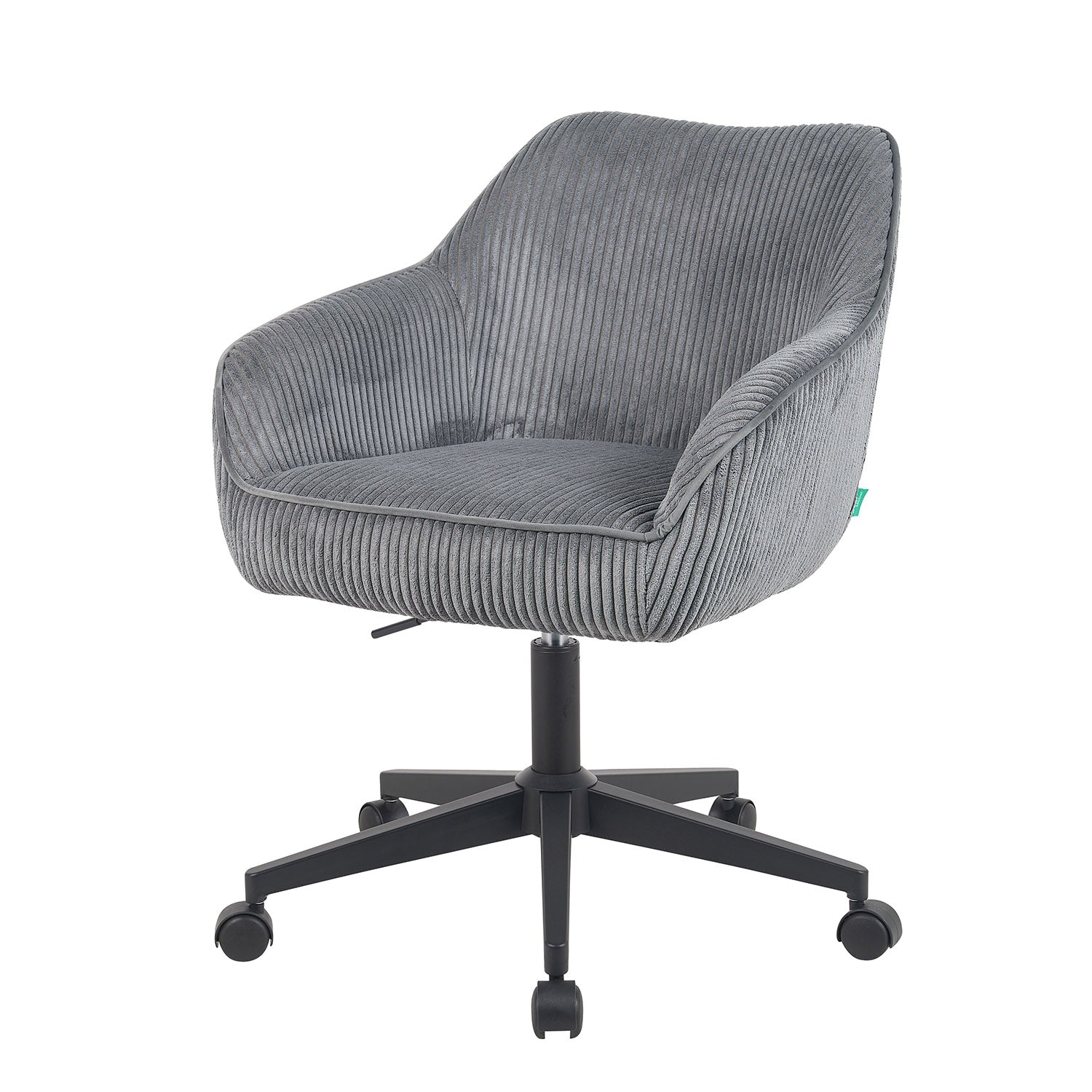 Bürostuhl Mika-Elio 2er-Set | mit Rollen | 360° drehbar | höhenverstellbar | pulverbeschichtet Matt-Schwarz | DUBI Möbel
