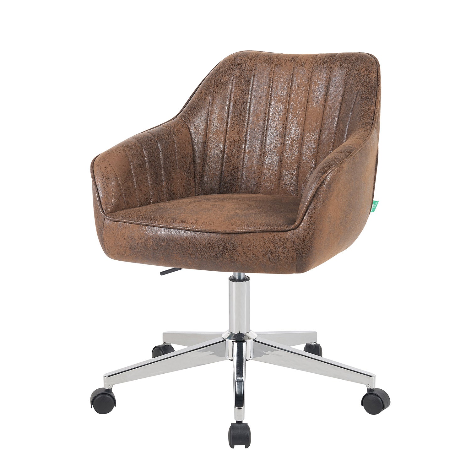 Bürostuhl Mika-Noel 2er-Set | mit Rollen | 360° drehbar | höhenverstellbar | Chrom | DUBI Möbel