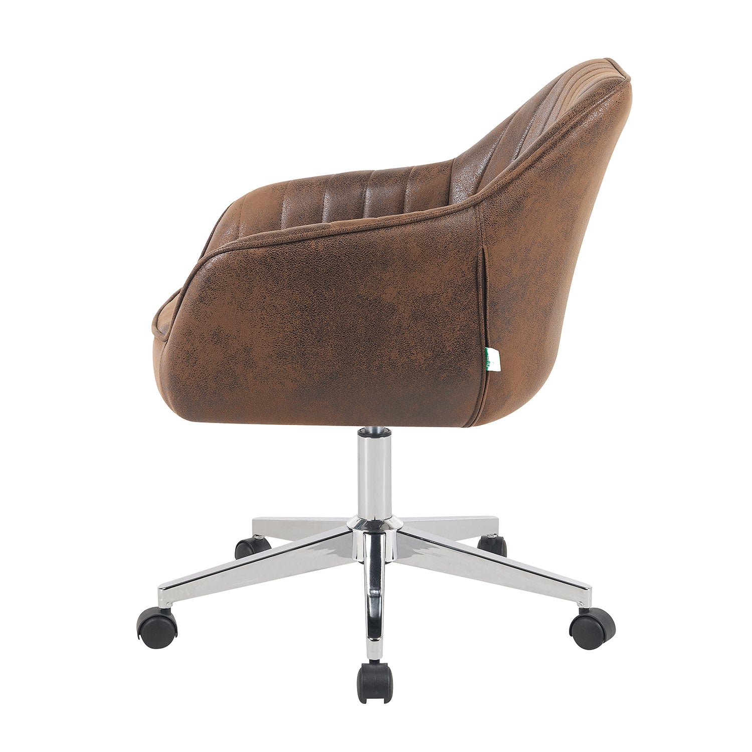 Bürostuhl Mika-Noel 2er-Set | mit Rollen | 360° drehbar | höhenverstellbar | Chrom | DUBI Möbel