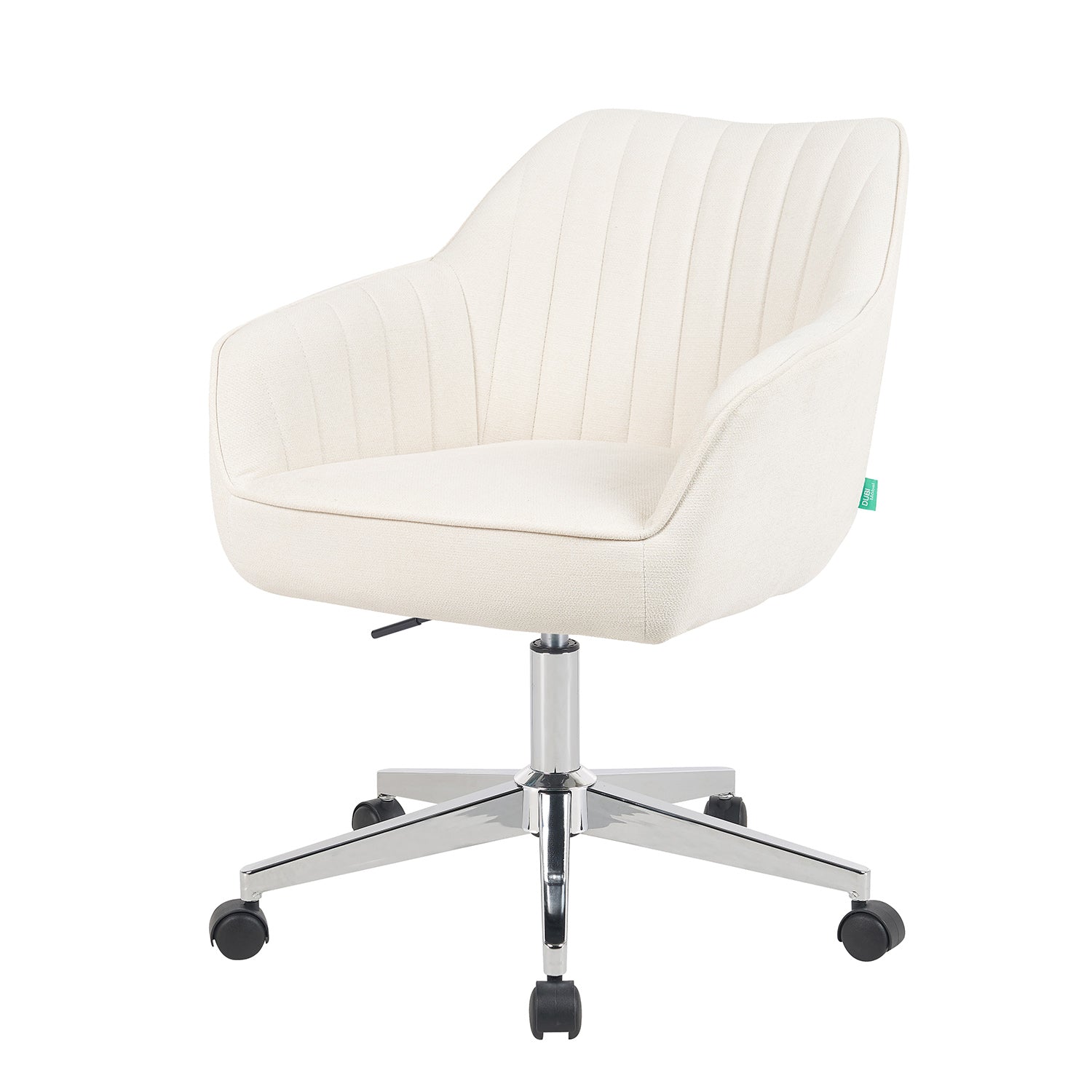 Bürostuhl Mika-Noel 2er-Set | mit Rollen | 360° drehbar | höhenverstellbar | Chrom | DUBI Möbel