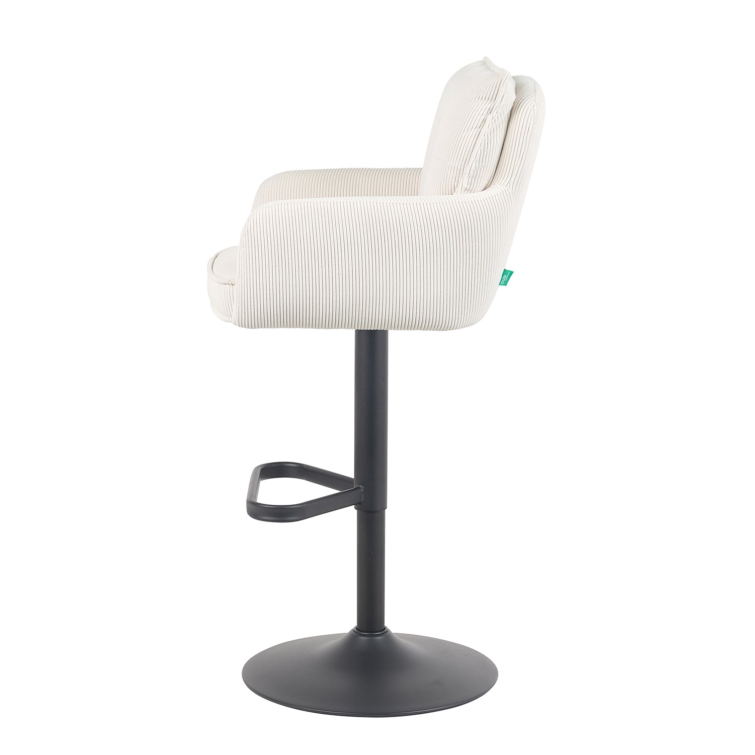 Barhocker Nova 2er-Set | Gestell Matt-Schwarz | drehbar | höhenverstellbar | DUBI Möbel