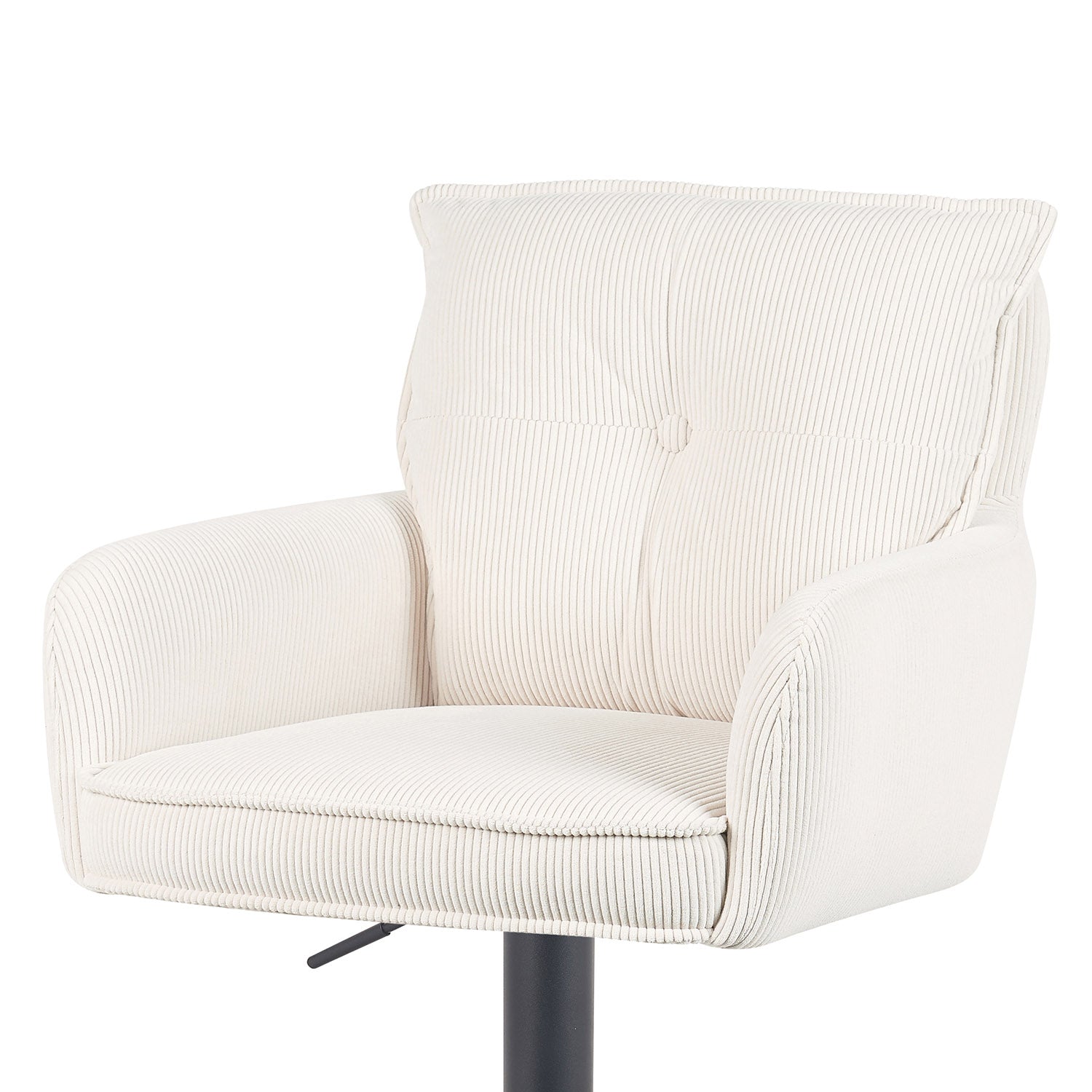 Barhocker Nova 2er-Set | Gestell Matt-Schwarz | drehbar | höhenverstellbar | DUBI Möbel